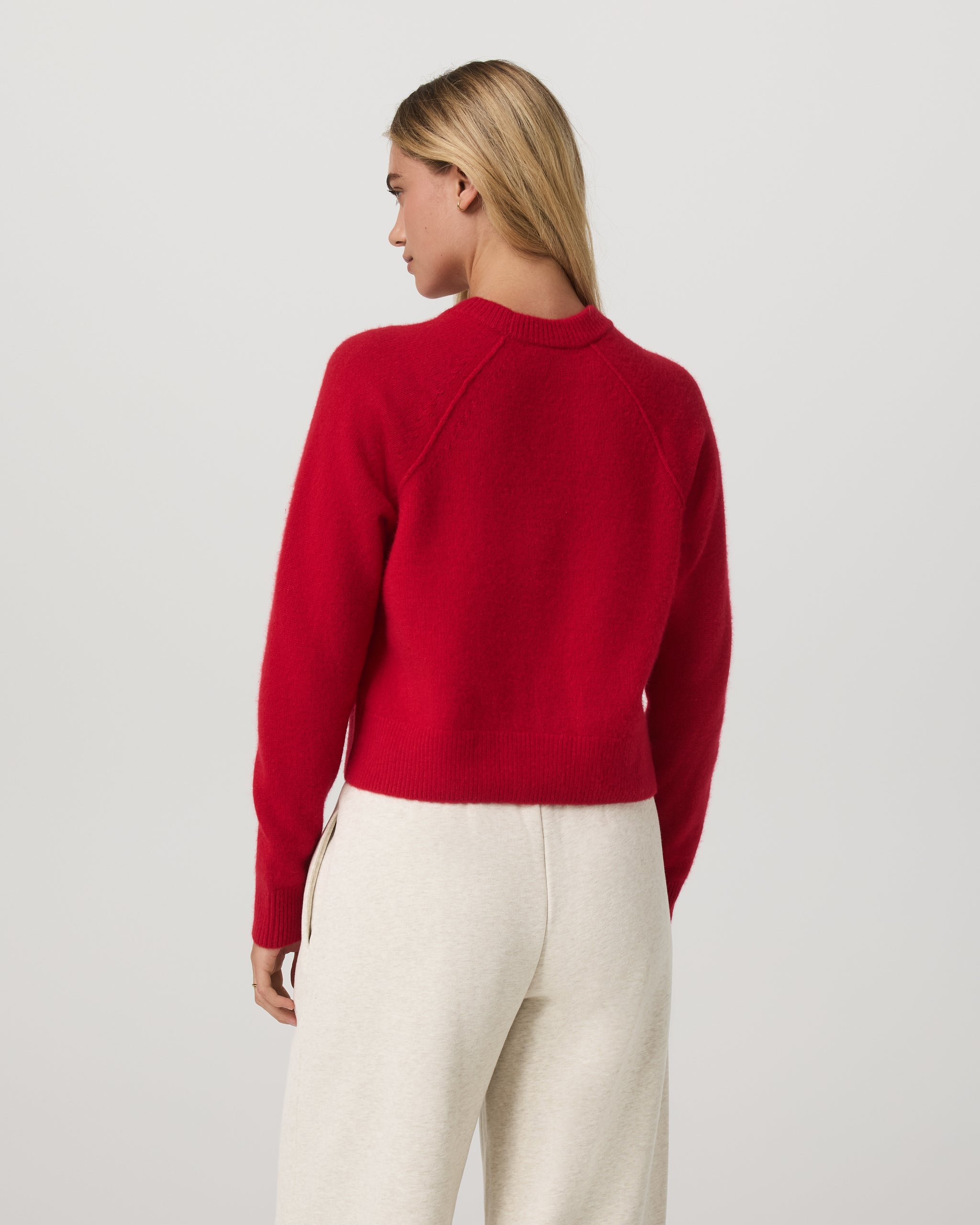 Émilie Cashmere Crew | Cherry - Image 3