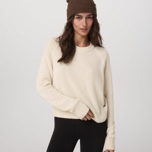 Émilie Cashmere Crew | Porcelain
