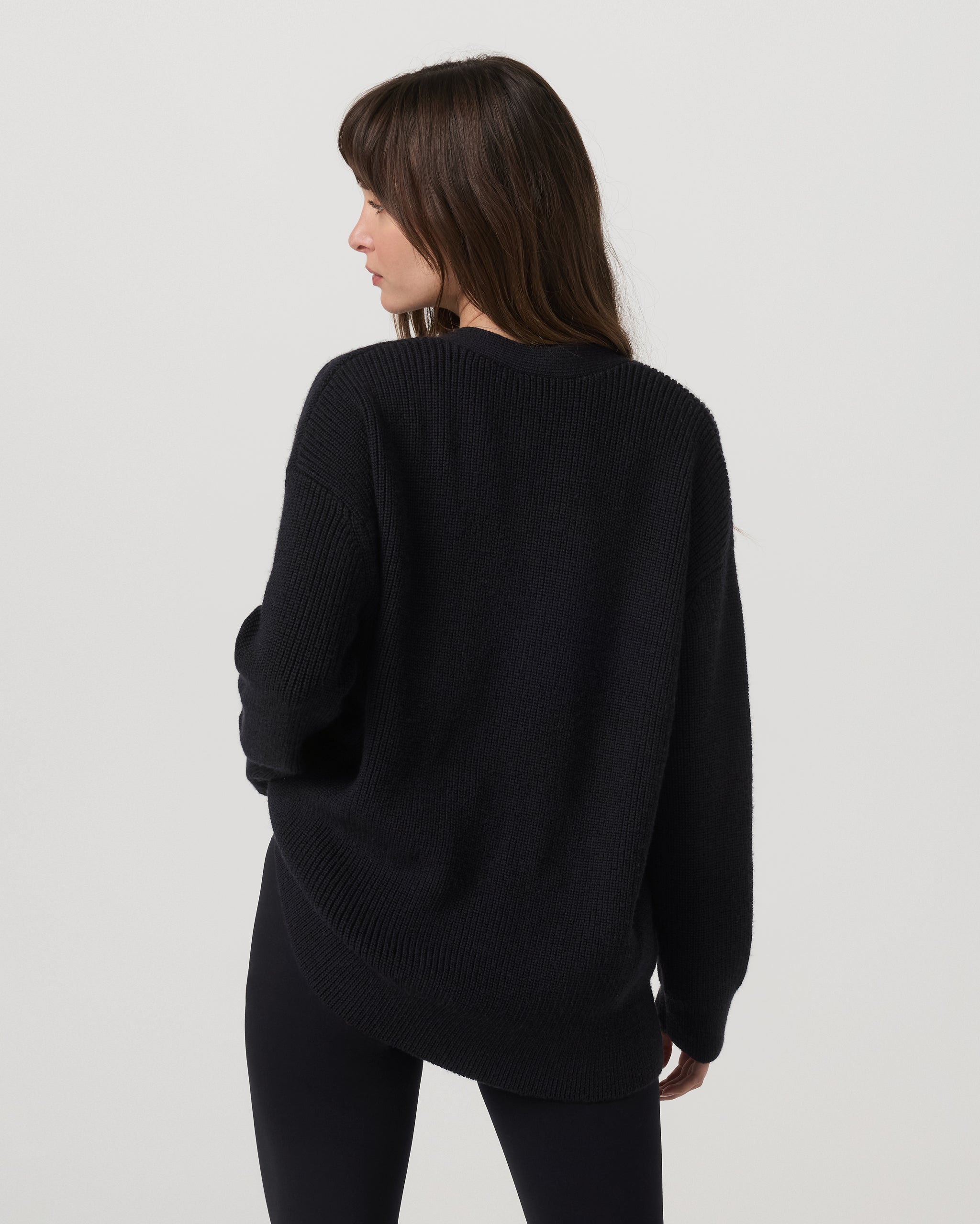 Alps Boyfriend Cardigan | Black - Image 3