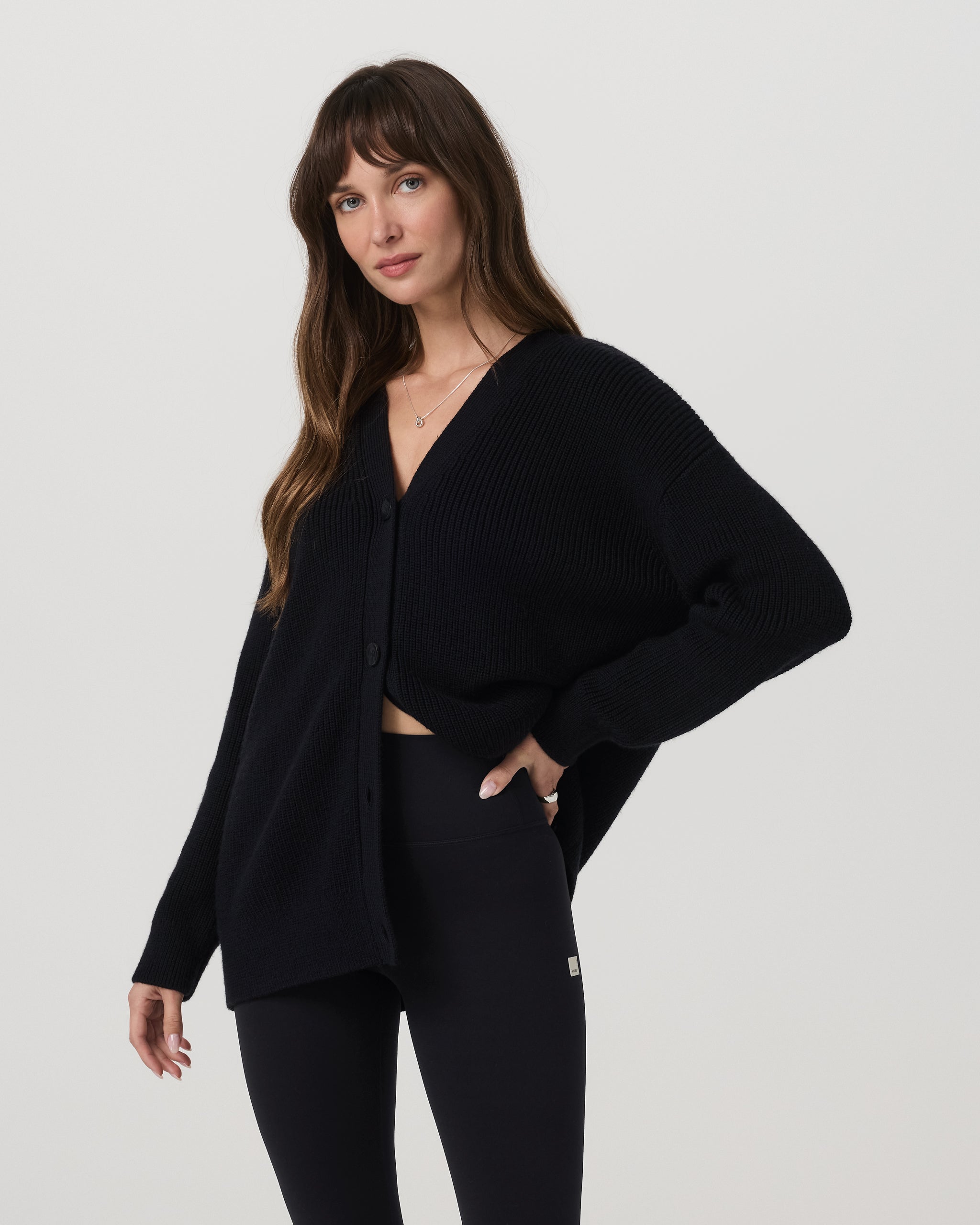 Alps Boyfriend Cardigan | Black - Image 2
