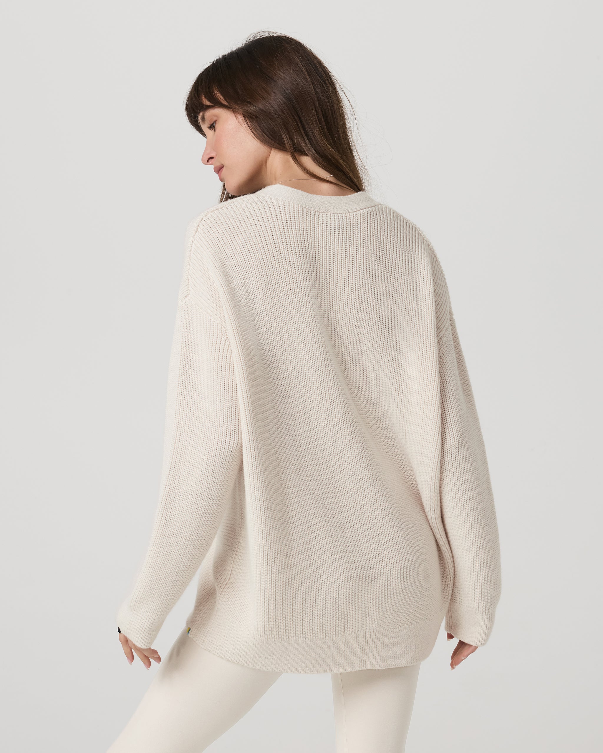 Alps Boyfriend Cardigan | Marshmallow - Image 3