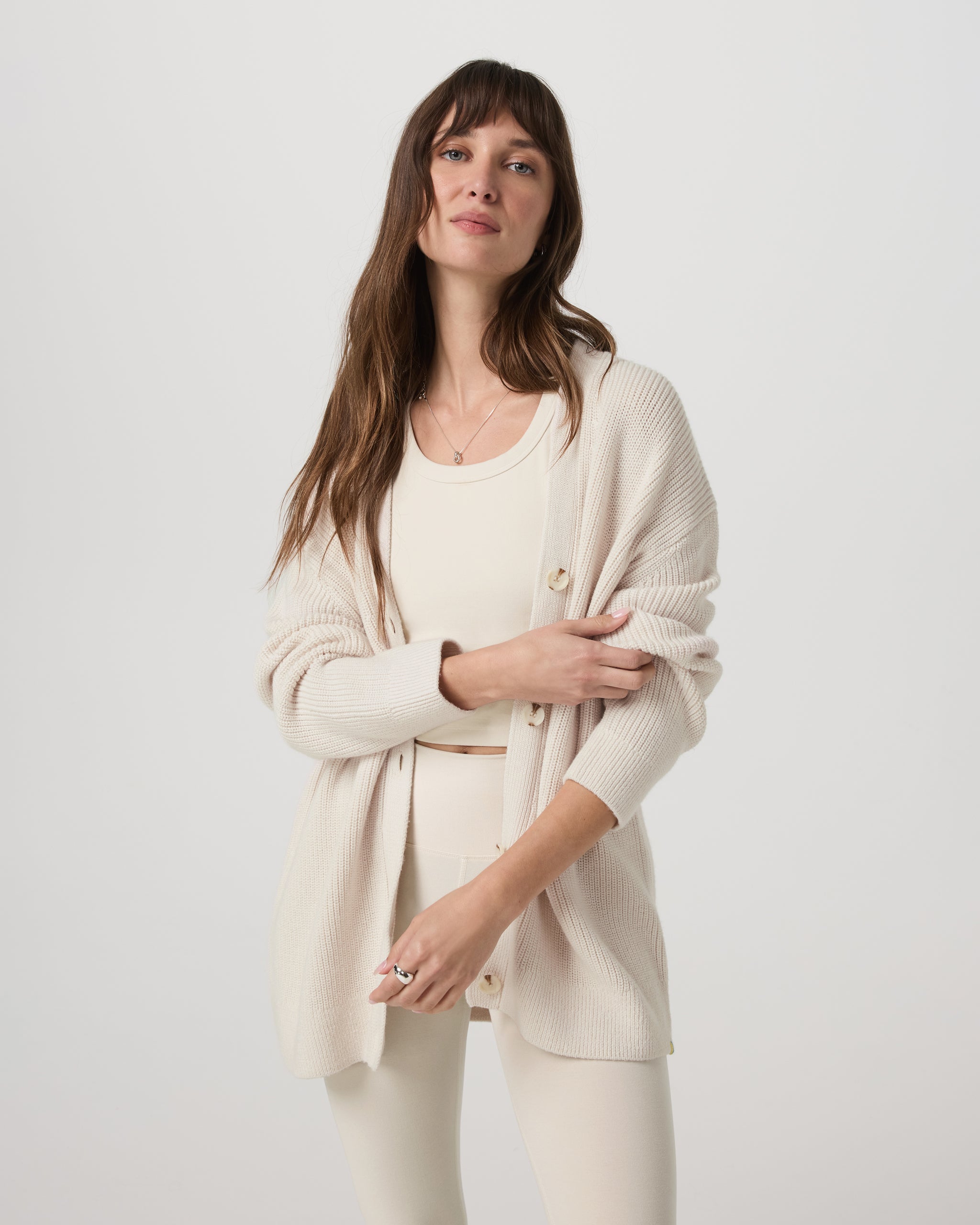 Alps Boyfriend Cardigan | Marshmallow - Image 4