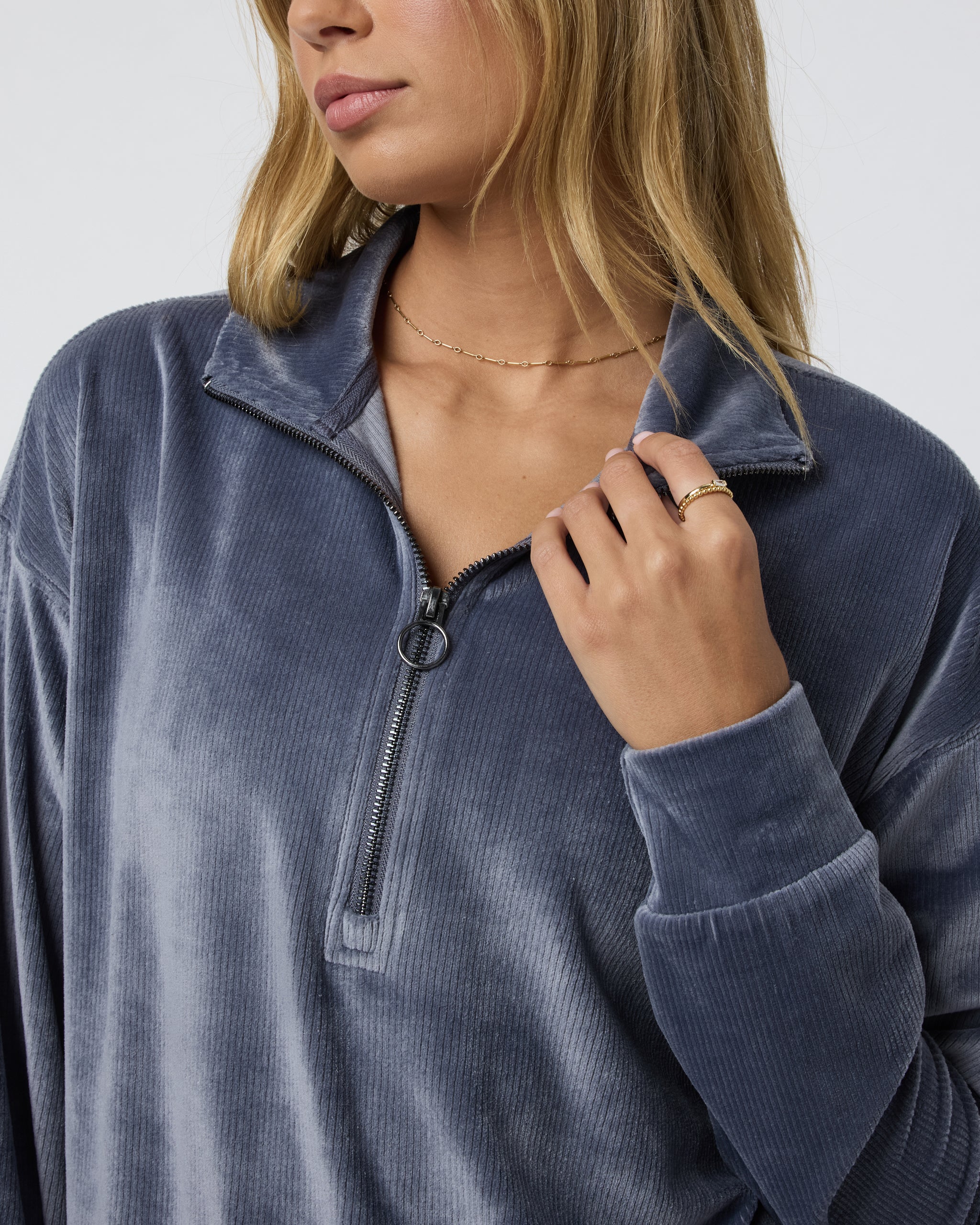 Haven Half Zip | Azure - Image 3