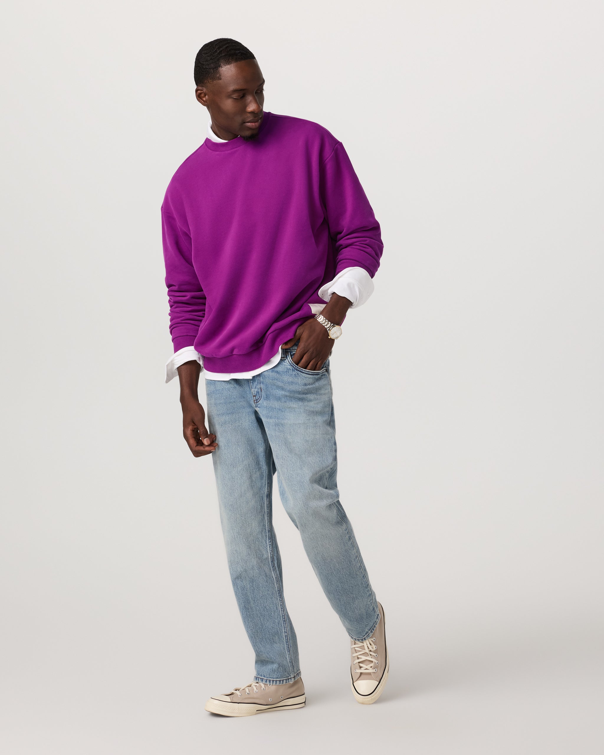 Restore Oversized Crew 2.0 | Magenta - Image 5
