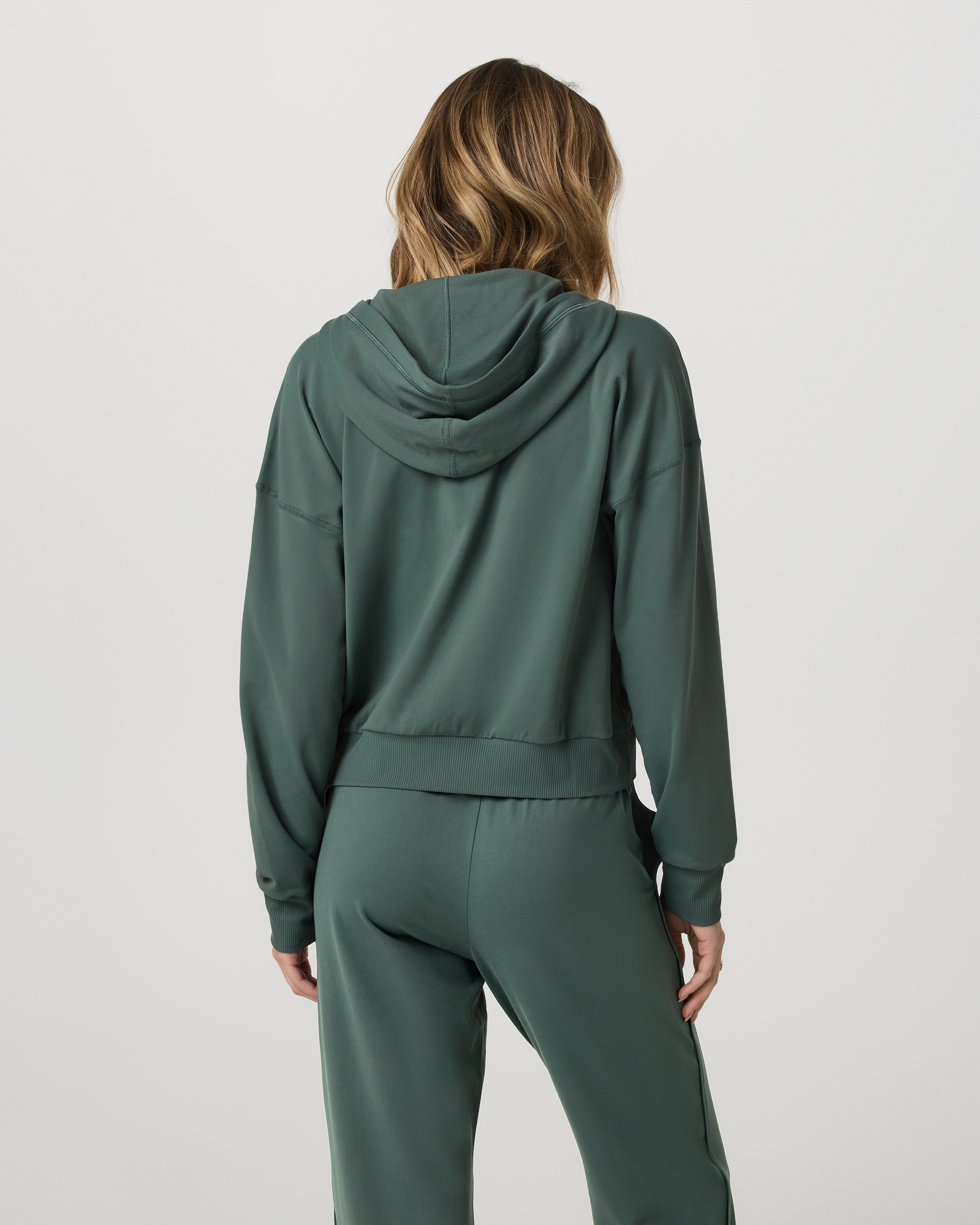 Halo Modern Full Zip Hoodie | Agate Green - Image 3