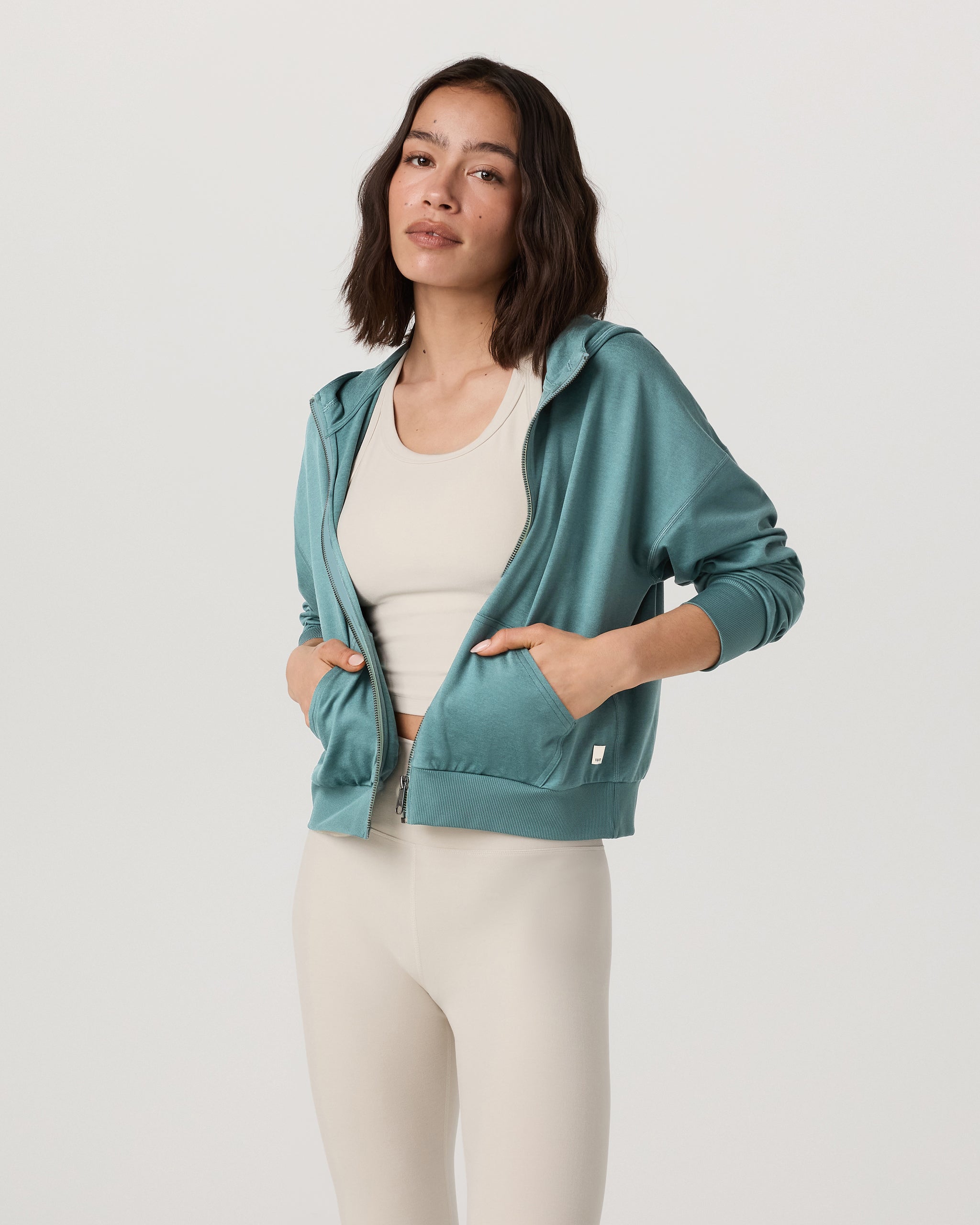 Halo Modern Full Zip Hoodie | Bluegrass Heather - Image 4
