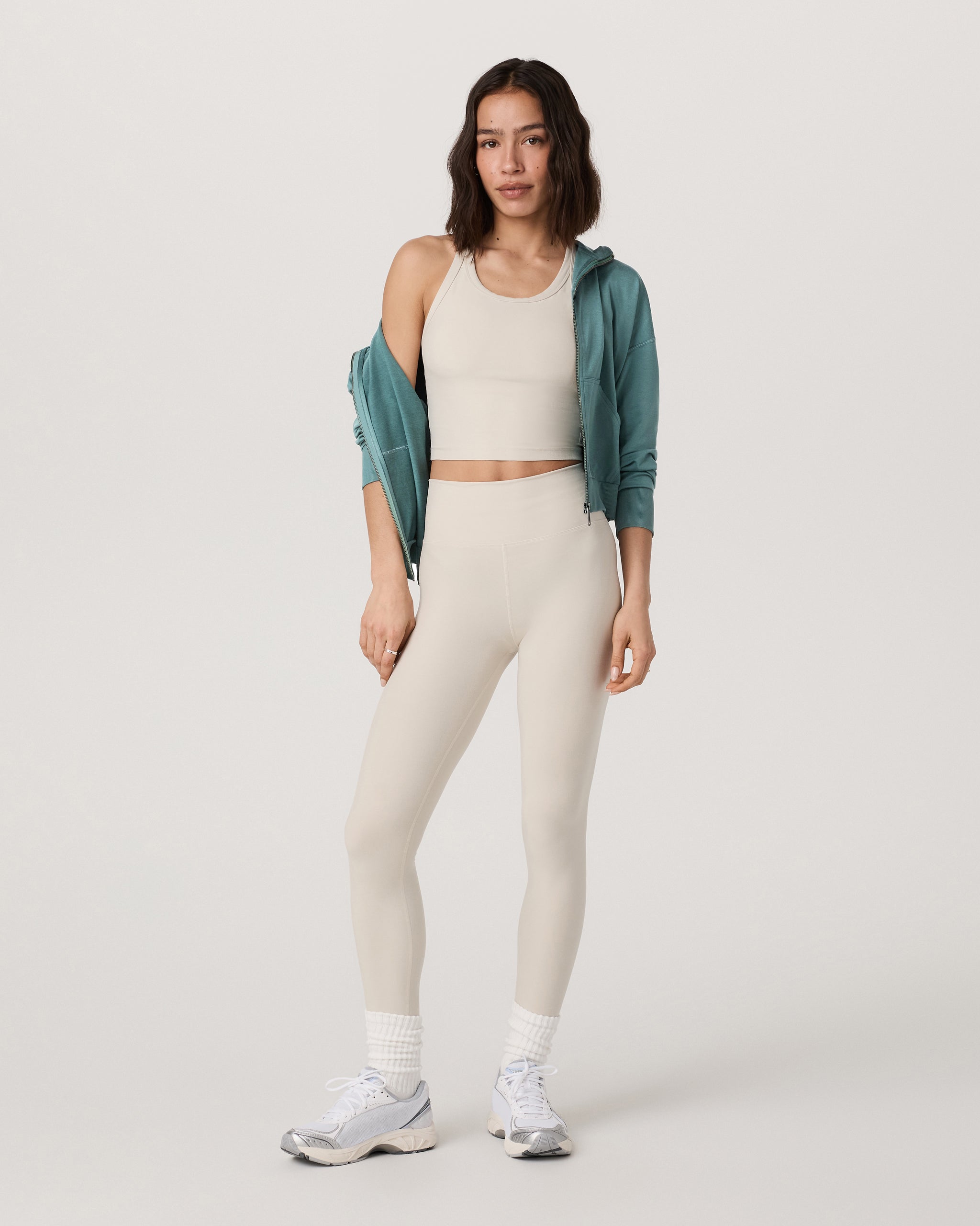 Halo Modern Full Zip Hoodie | Bluegrass Heather - Image 5