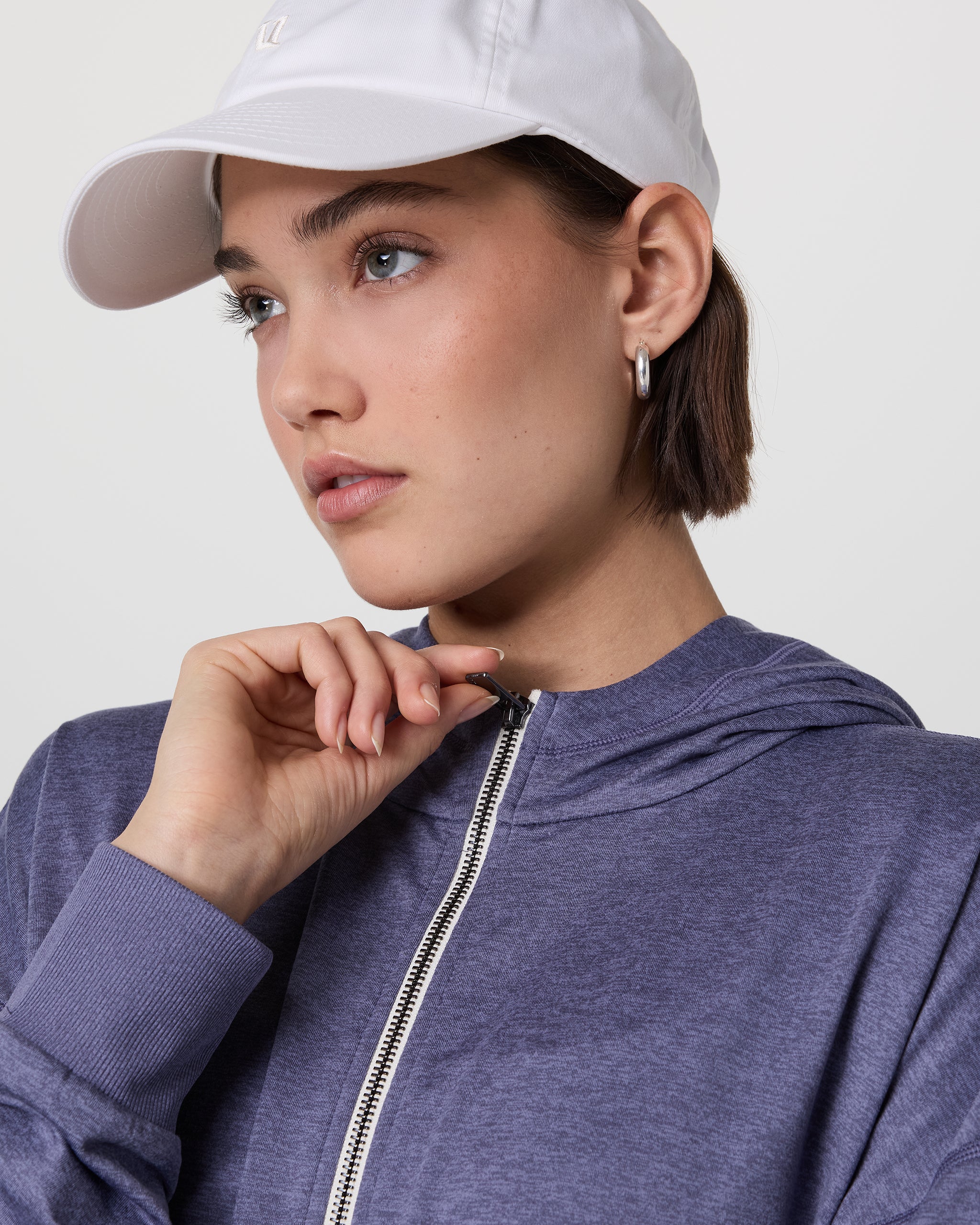 Halo Modern Full Zip Hoodie | Cosmic Heather - Image 4