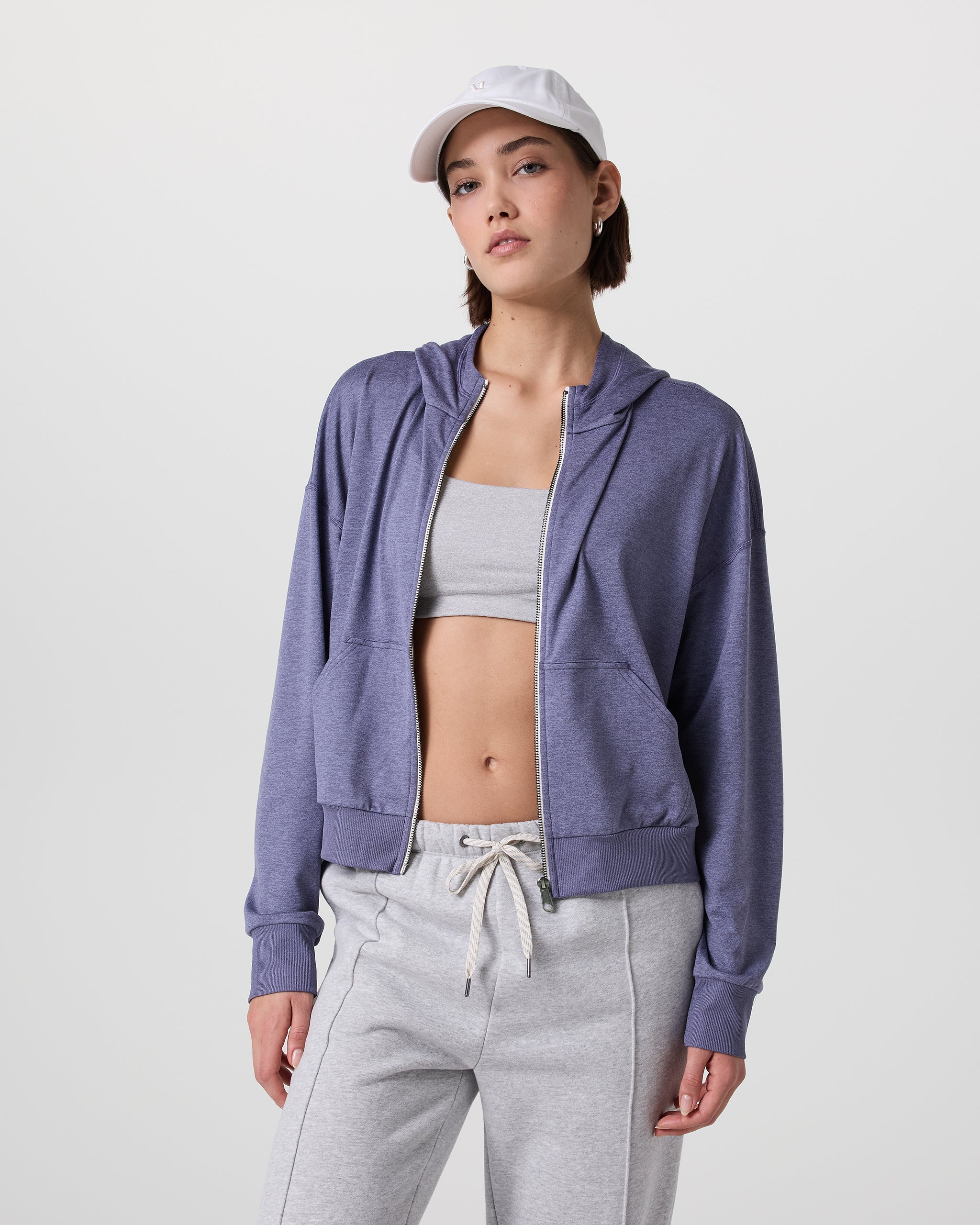 Halo Modern Full Zip Hoodie | Cosmic Heather - Image 5
