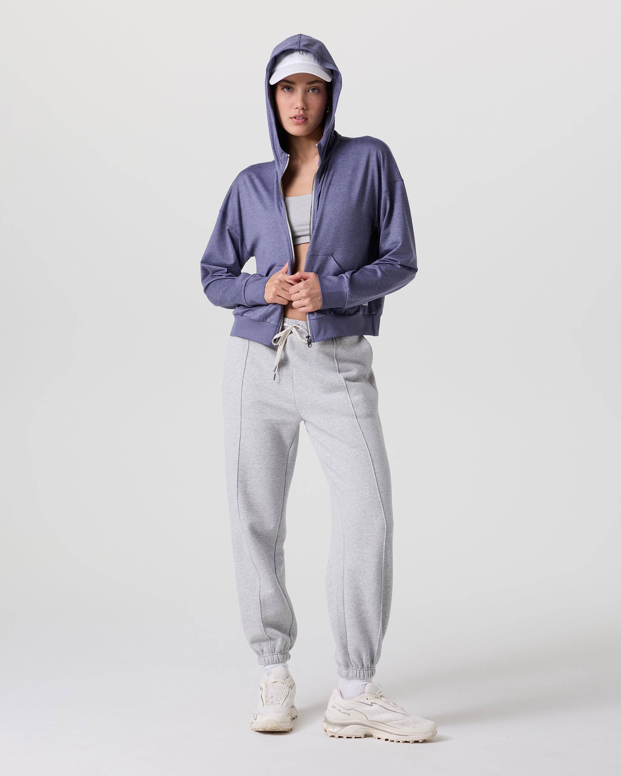 Halo Modern Full Zip Hoodie | Cosmic Heather - Image 2
