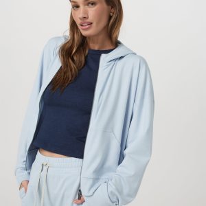 Halo Modern Full Zip Hoodie | Soft Sky Heather