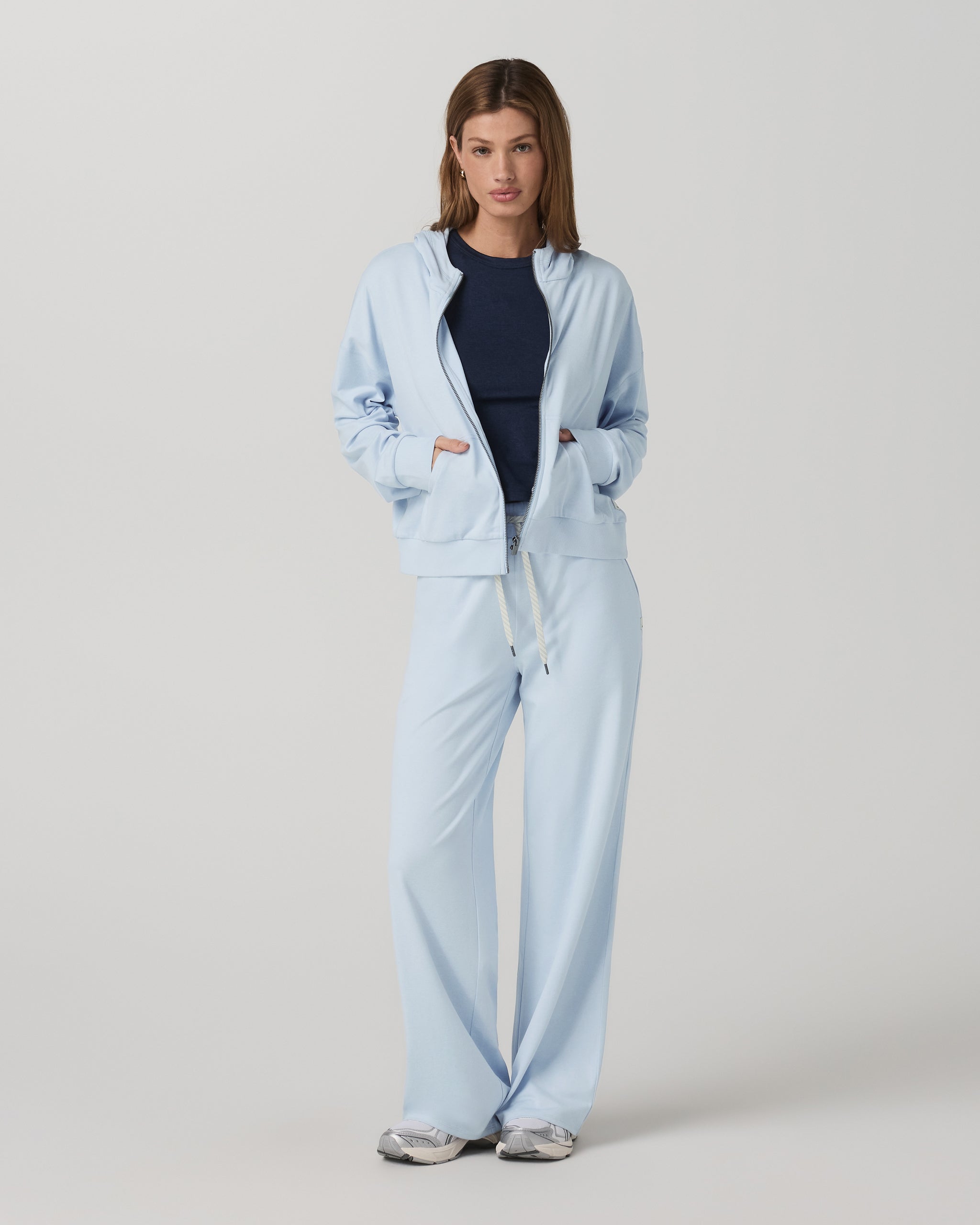 Halo Modern Full Zip Hoodie | Soft Sky Heather - Image 6
