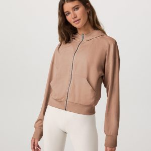 Halo Modern Full Zip Hoodie | Nutmeg Heather