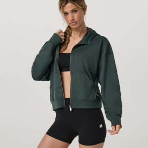 Halo Modern Full Zip Hoodie | Hemlock Heather
