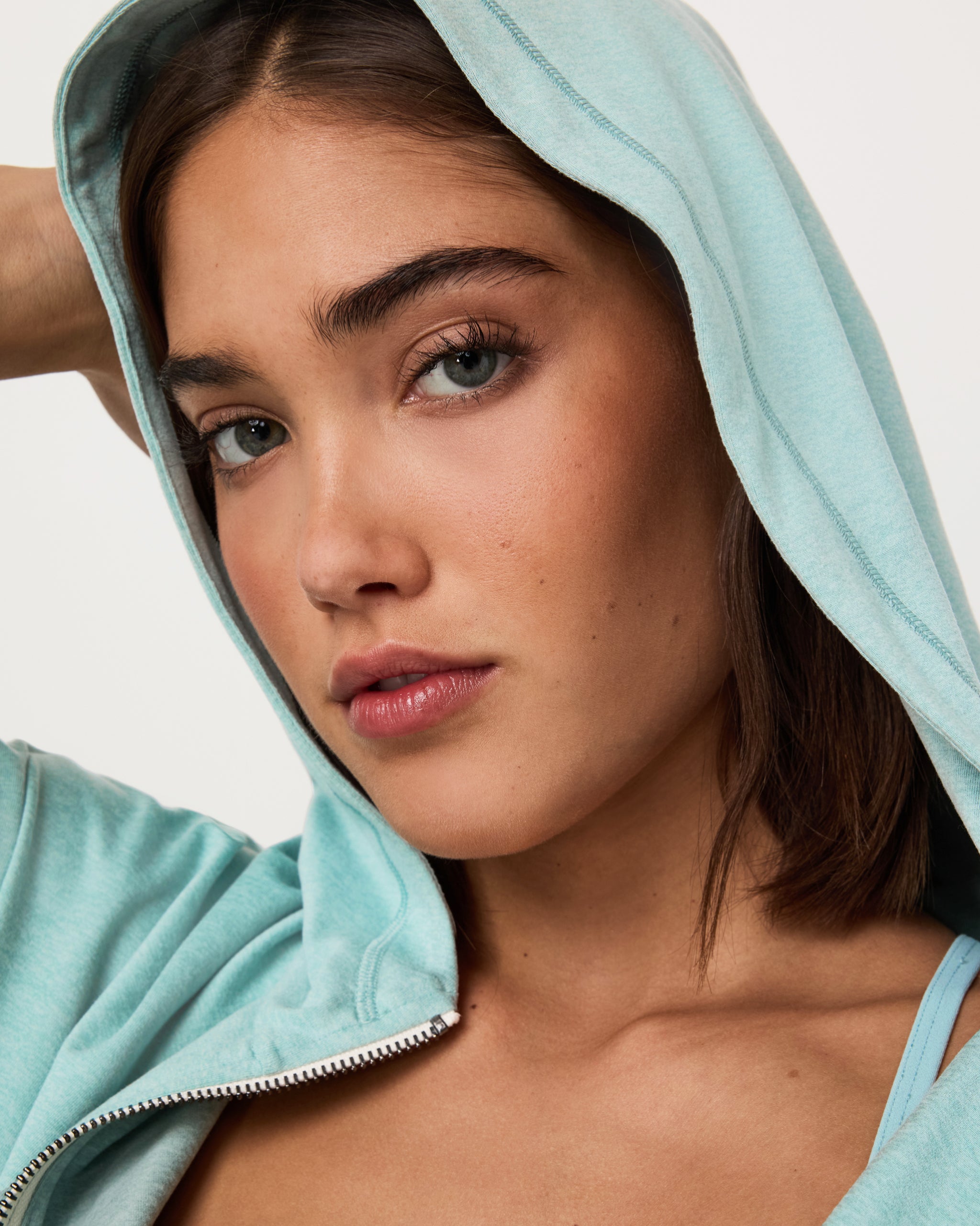 Halo Modern Full Zip Hoodie | Sea Spray Heather - Image 4