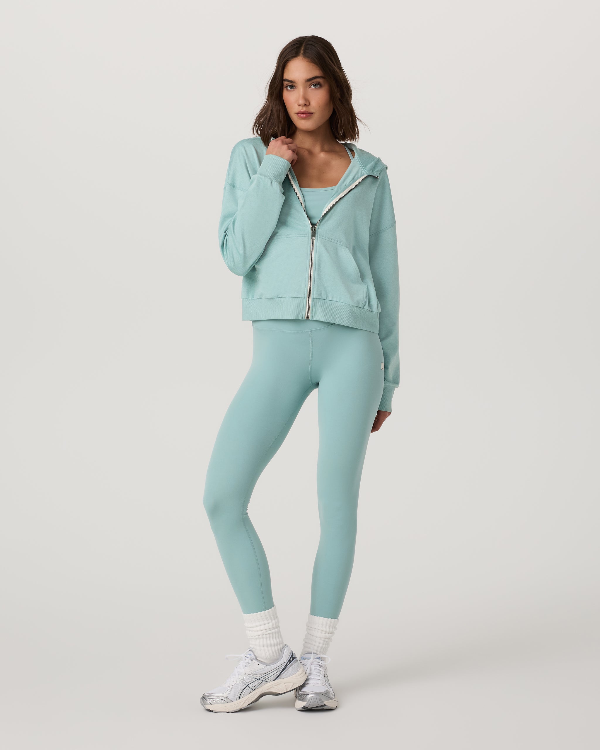 Halo Modern Full Zip Hoodie | Sea Spray Heather - Image 2