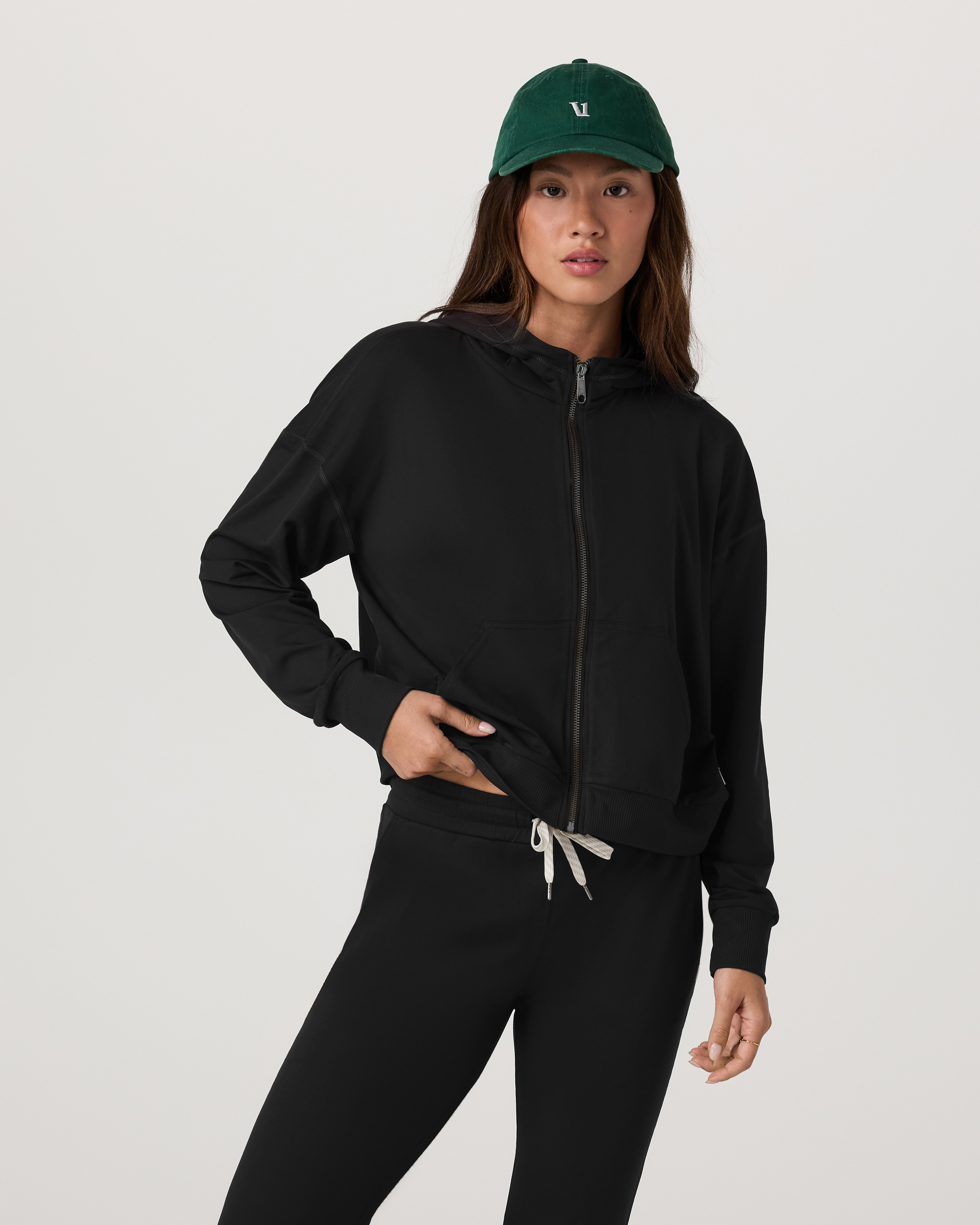 Halo Modern Full Zip Hoodie | True Black - Image 4