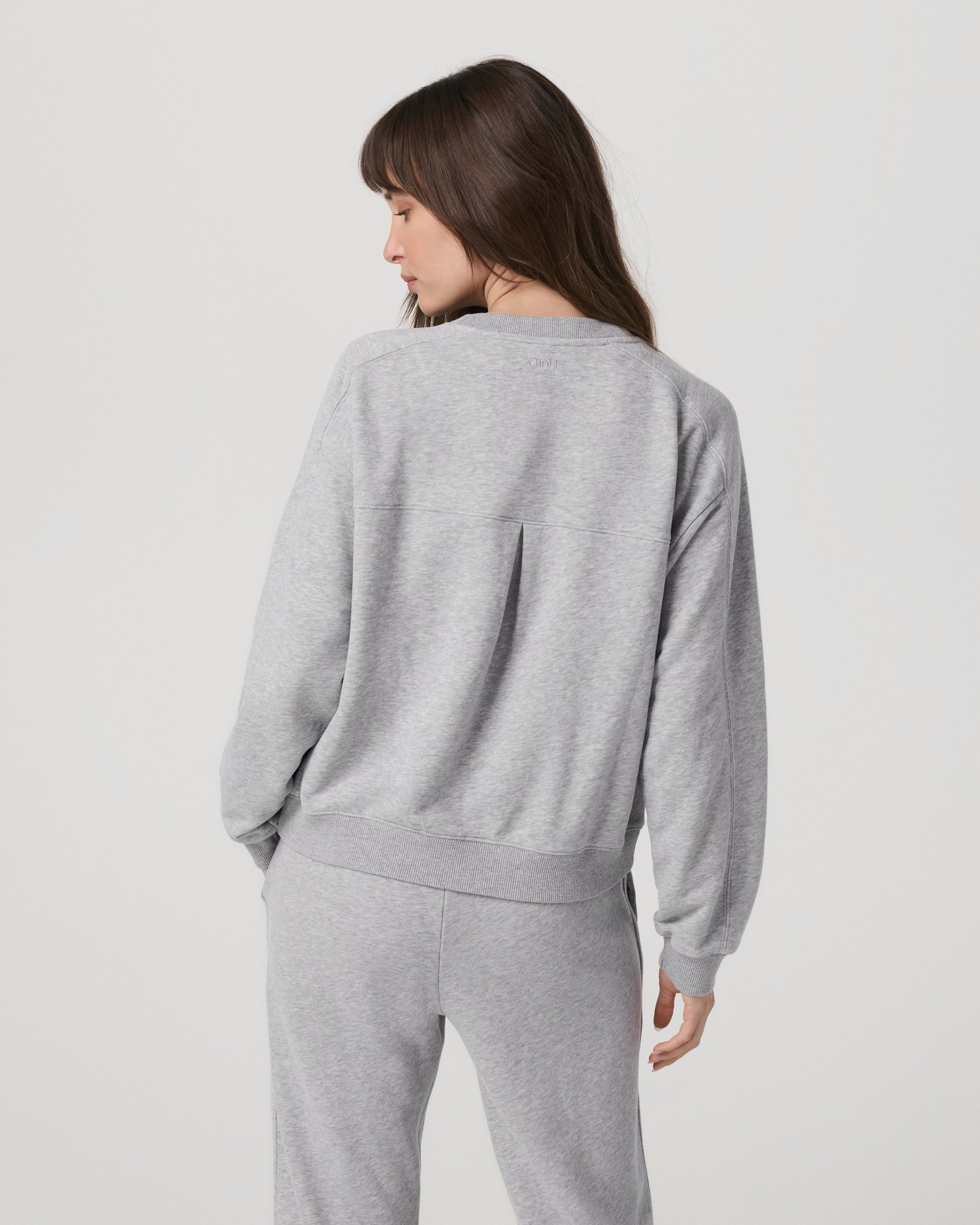 Sedona Seams Crew | Light Heather Grey - Image 5