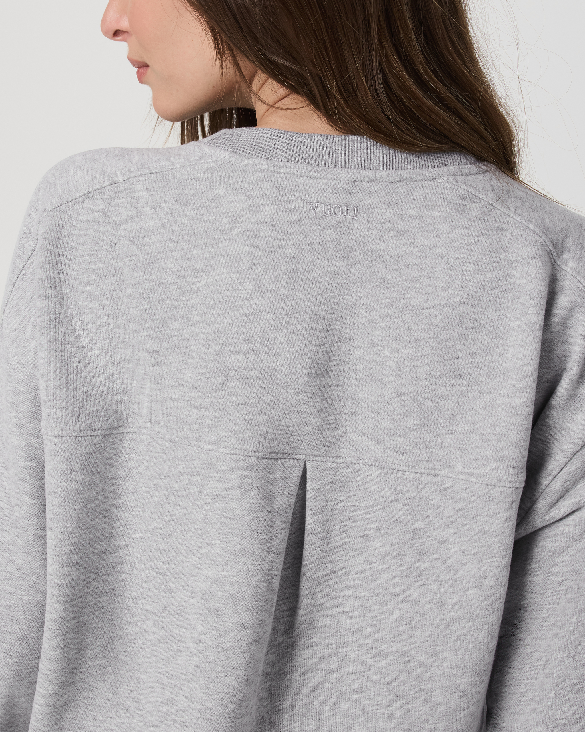 Sedona Seams Crew | Light Heather Grey - Image 3