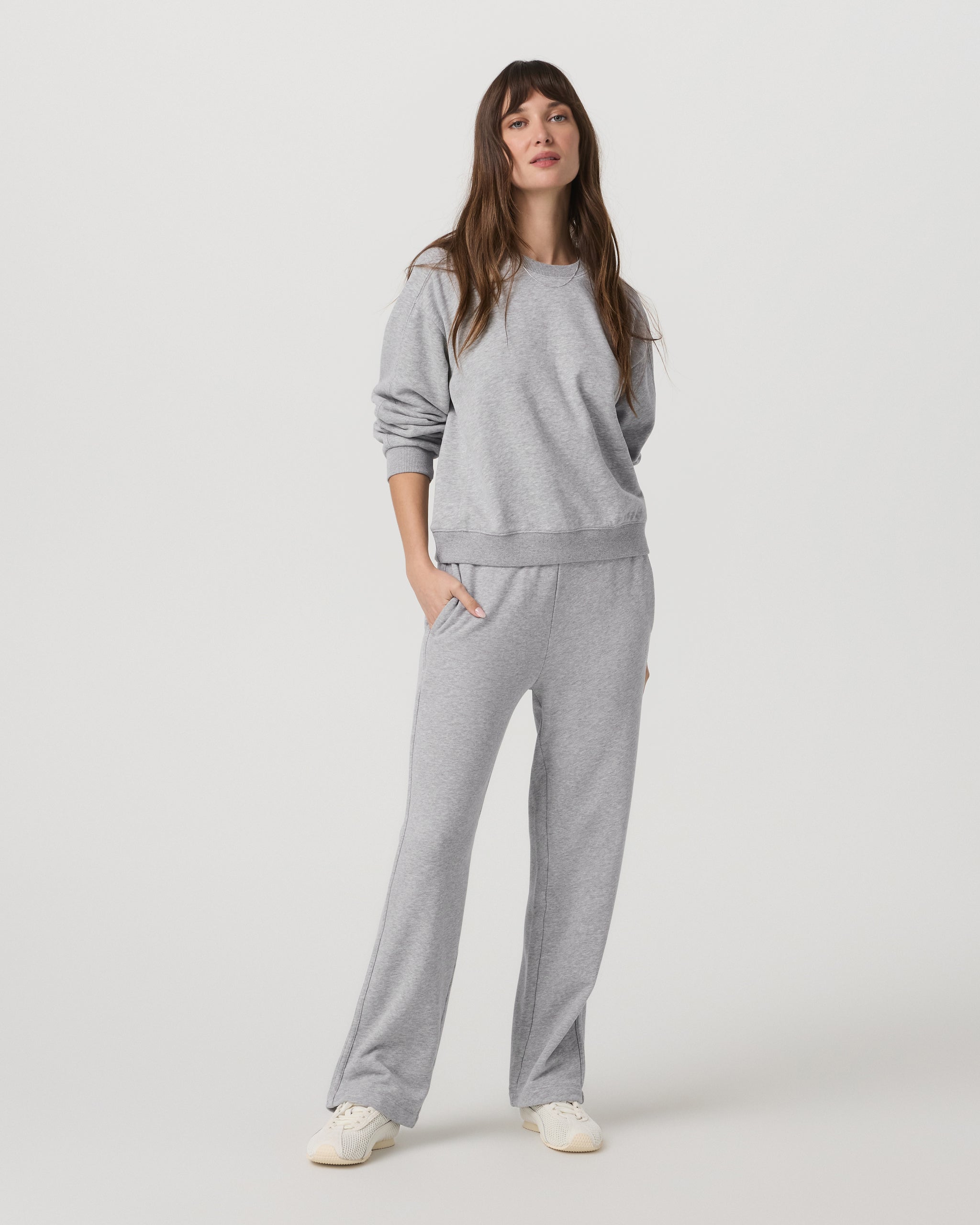 Sedona Seams Crew | Light Heather Grey - Image 4