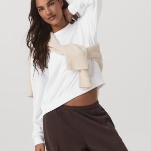 Sedona Seams Crew | White
