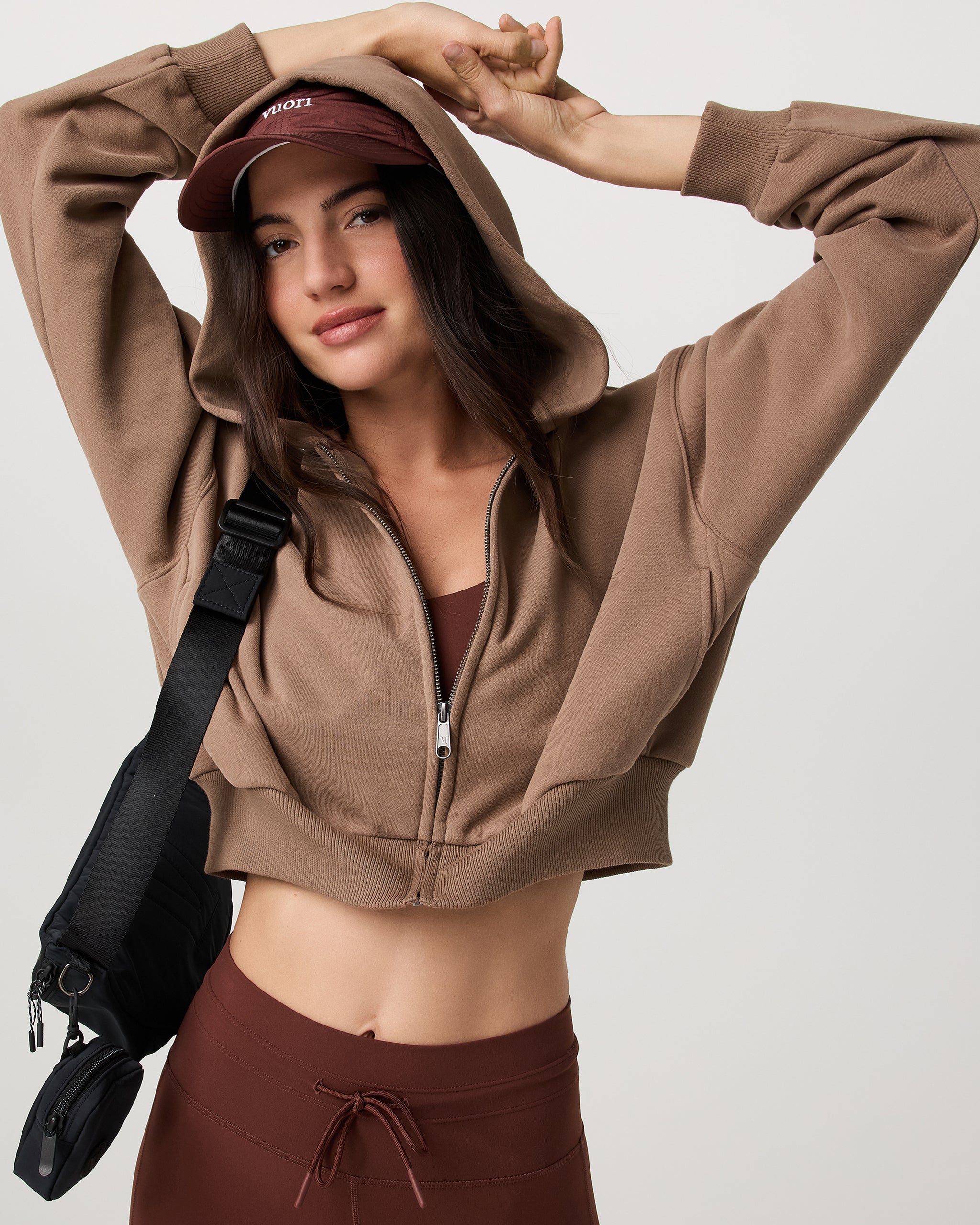 Restore Mini Full Zip Hoodie | Nutmeg - Image 5