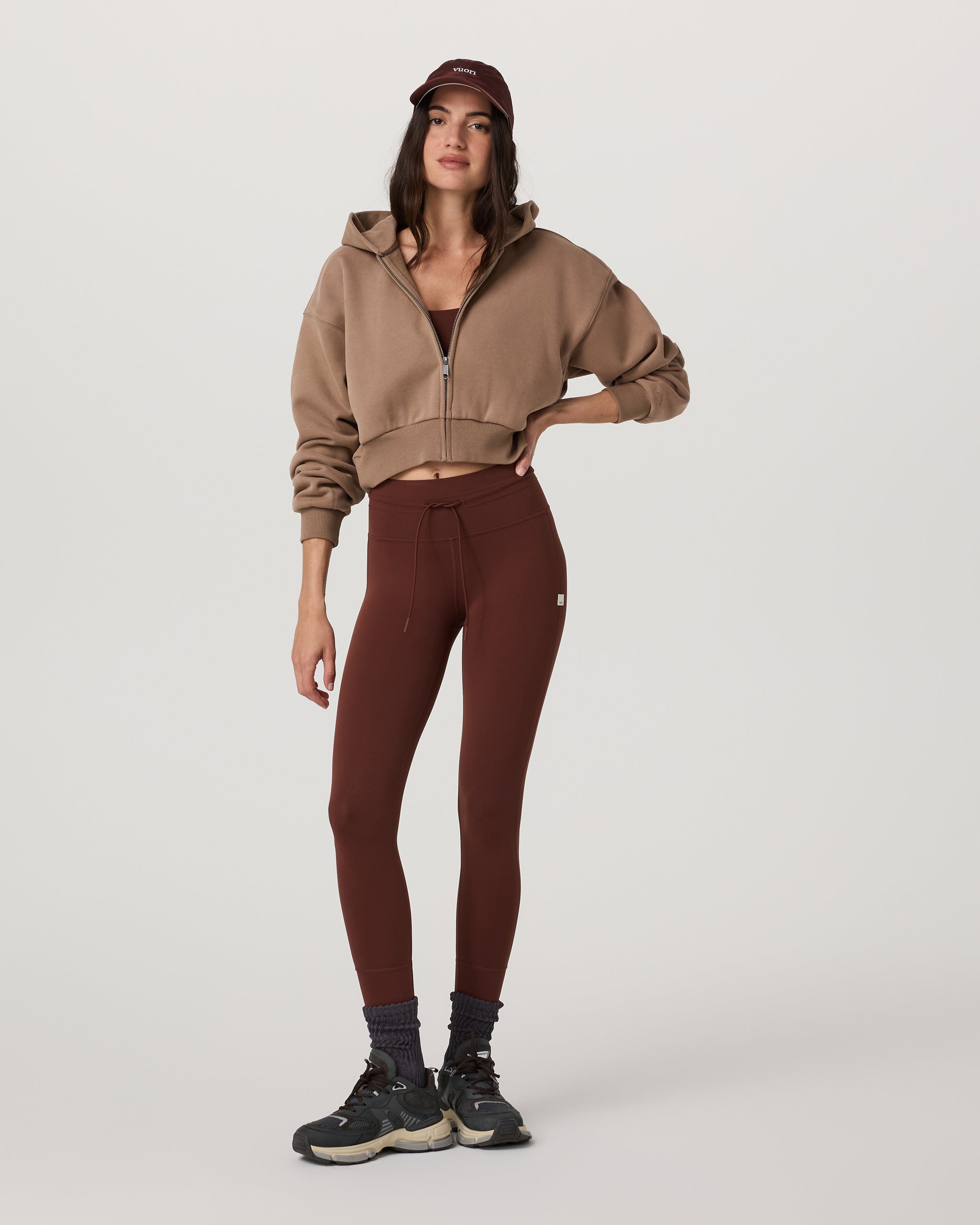 Restore Mini Full Zip Hoodie | Nutmeg - Image 2
