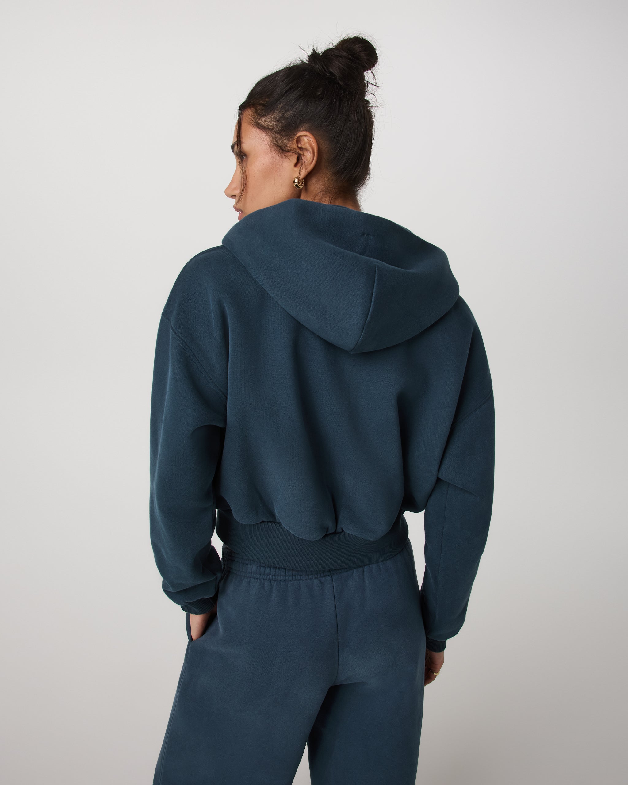Restore Mini Full Zip Hoodie | Ocean Blue - Image 4