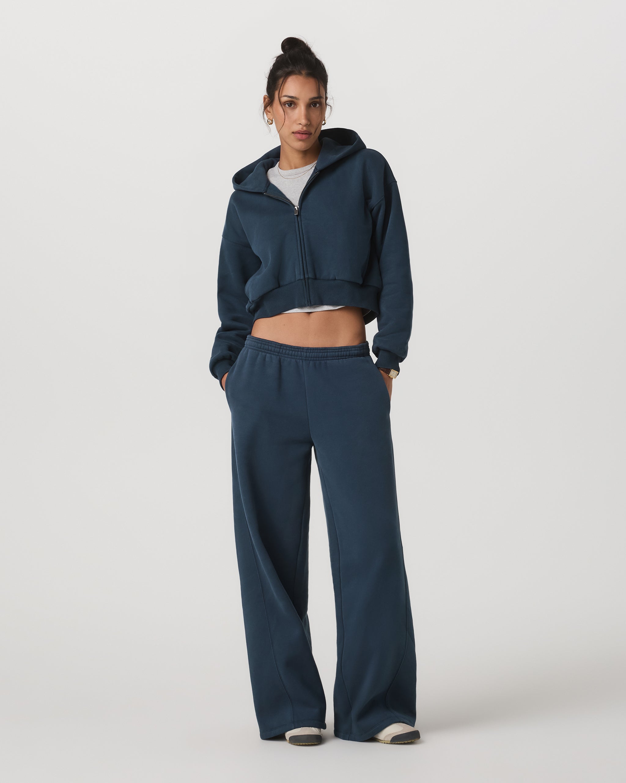 Restore Mini Full Zip Hoodie | Ocean Blue - Image 5
