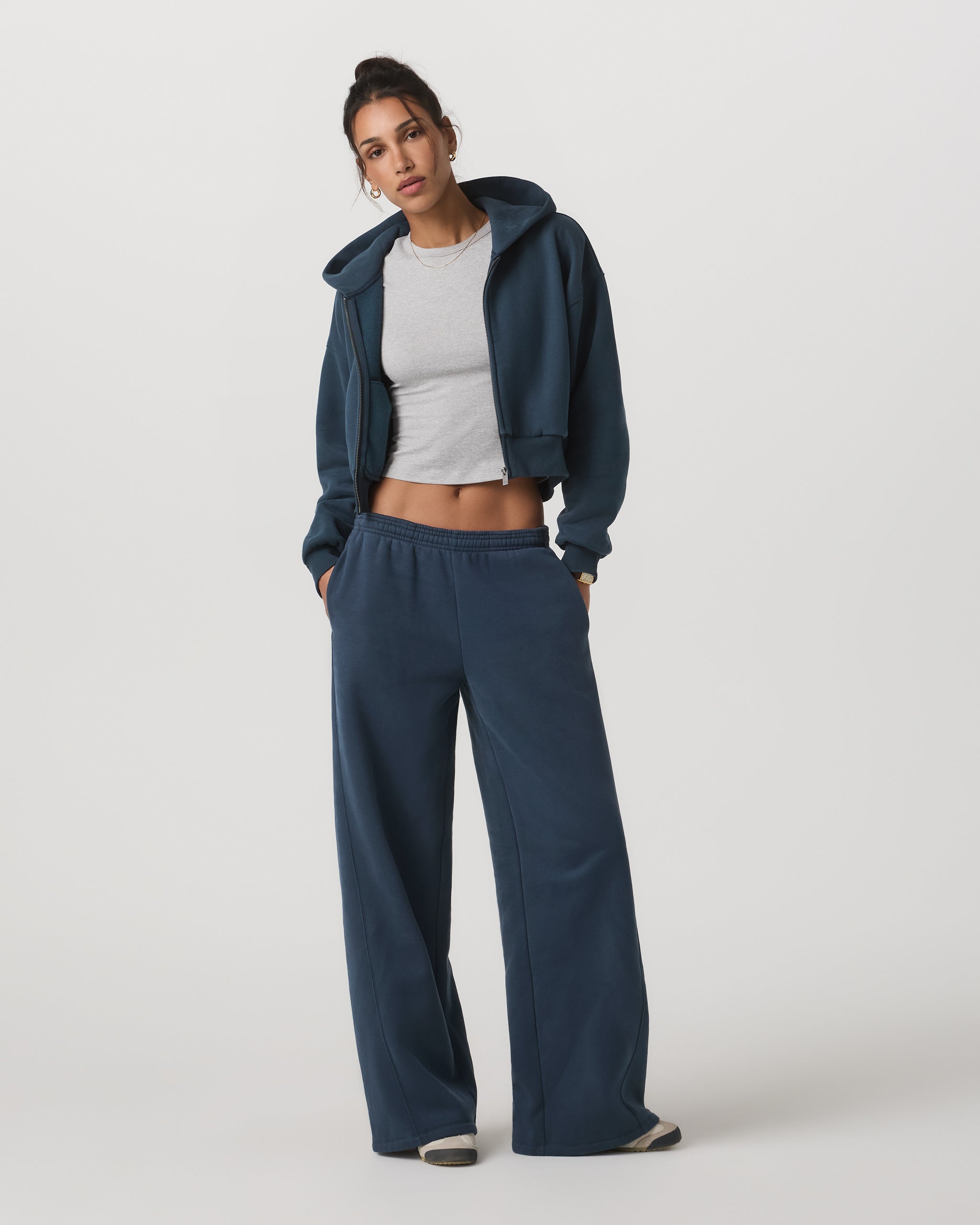 Restore Mini Full Zip Hoodie | Ocean Blue - Image 6