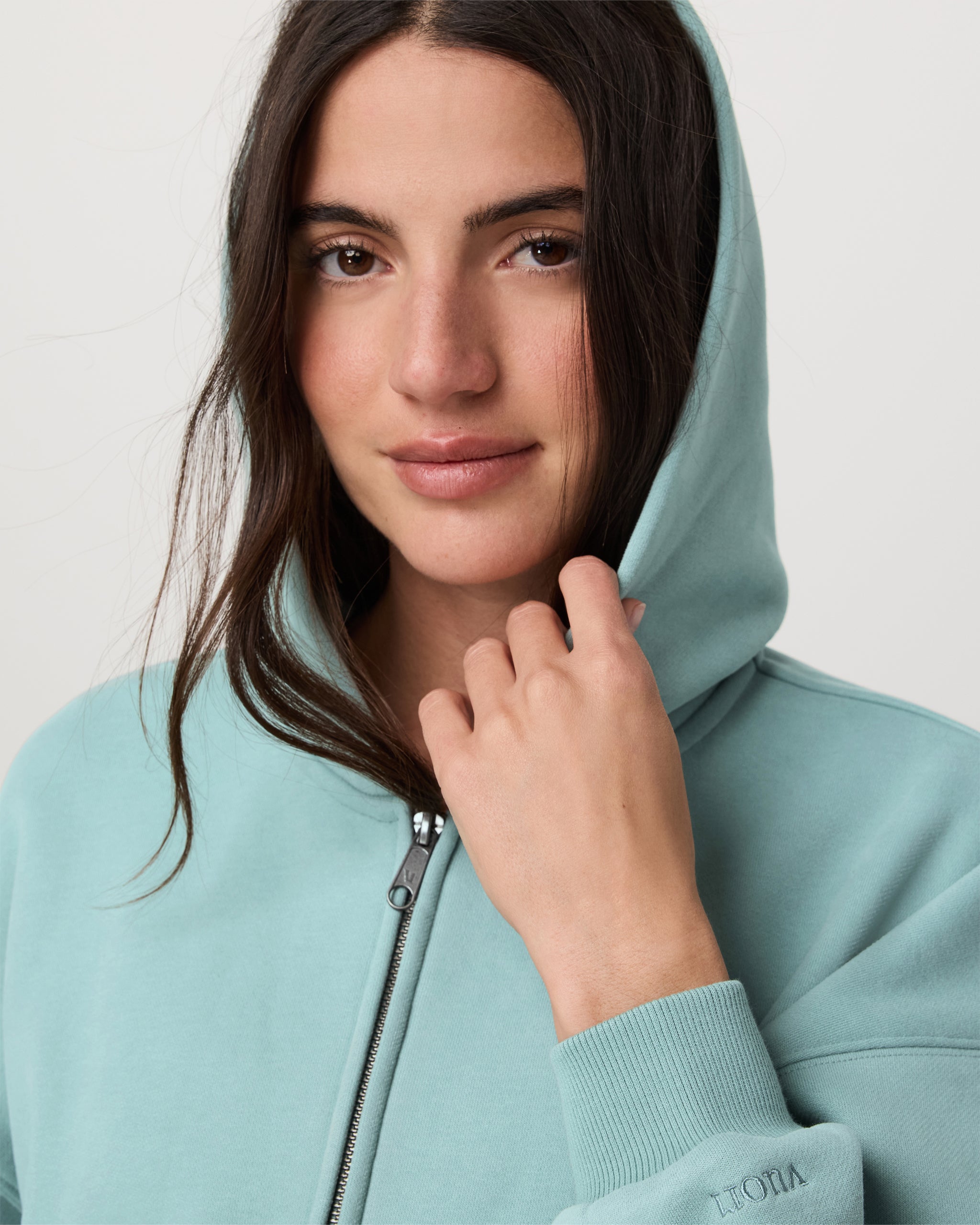 Restore Mini Full Zip Hoodie | Sea Spray - Image 4