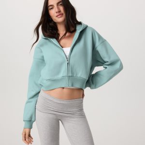 Restore Mini Full Zip Hoodie | Sea Spray