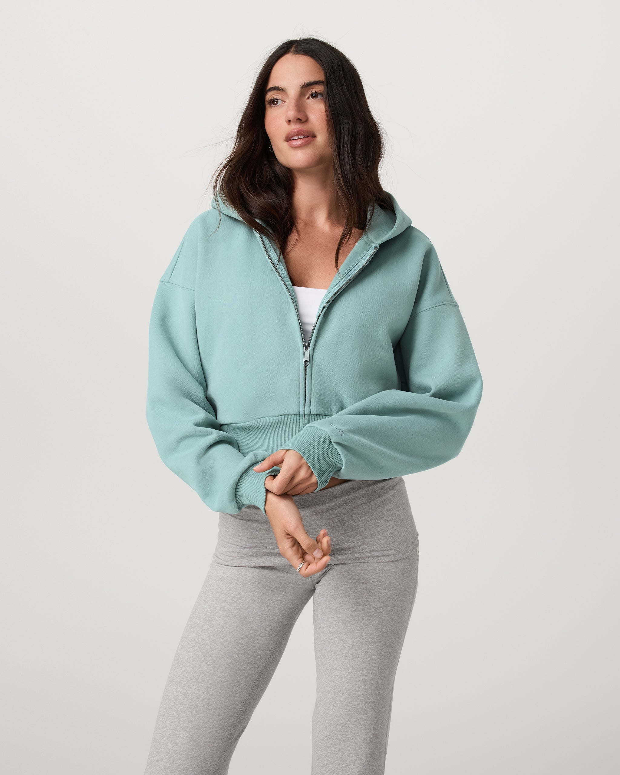 Restore Mini Full Zip Hoodie | Sea Spray - Image 5