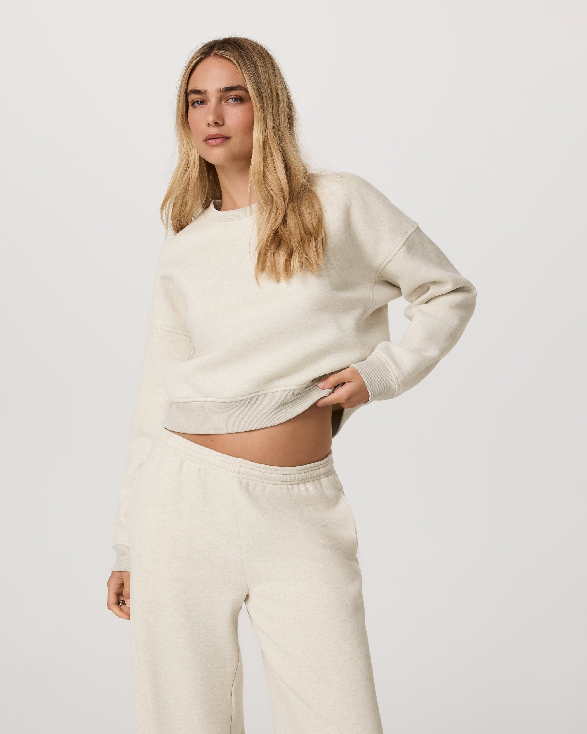 Restore Mini Crew | Bone Heather