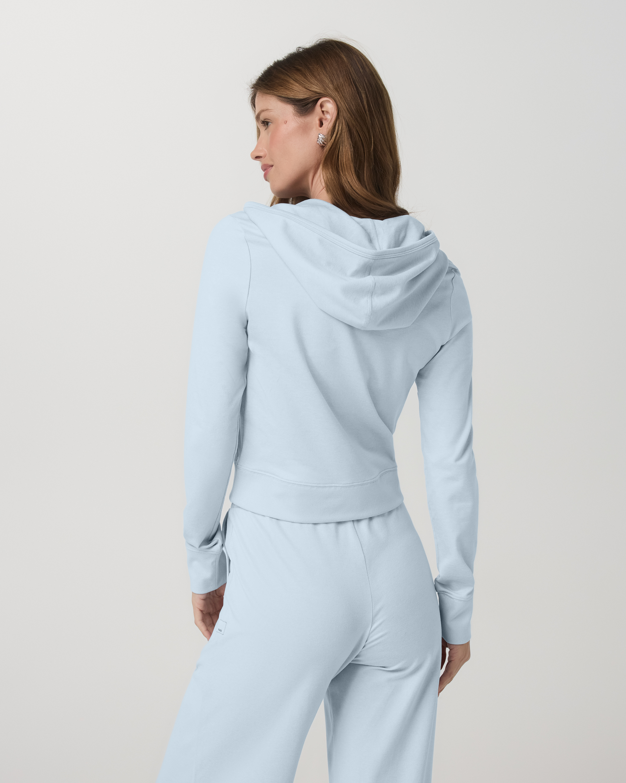 Halo Mini Full Zip Hoodie | Soft Sky Heather - Image 3