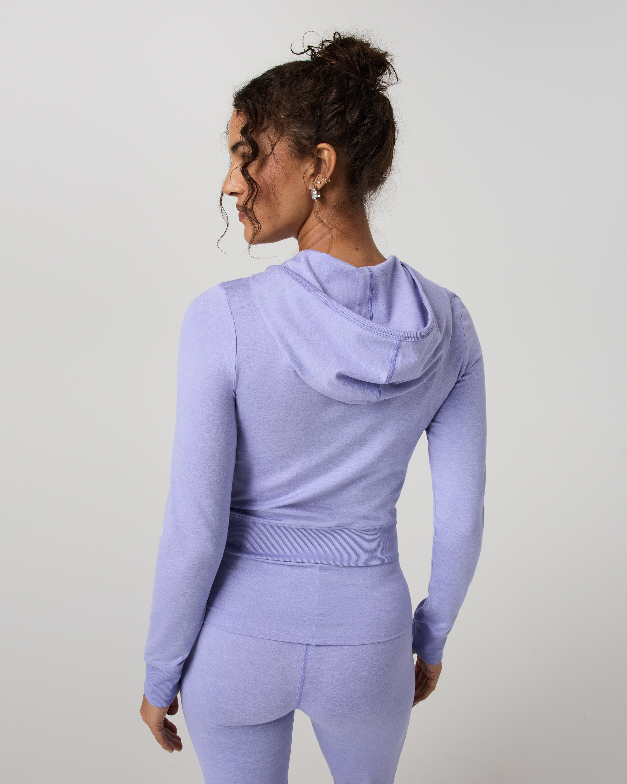 Halo Mini Full Zip Hoodie | Hyacinth Heather - Image 3