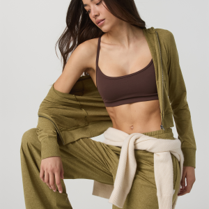 Halo Mini Full Zip Hoodie | Saguaro Heather