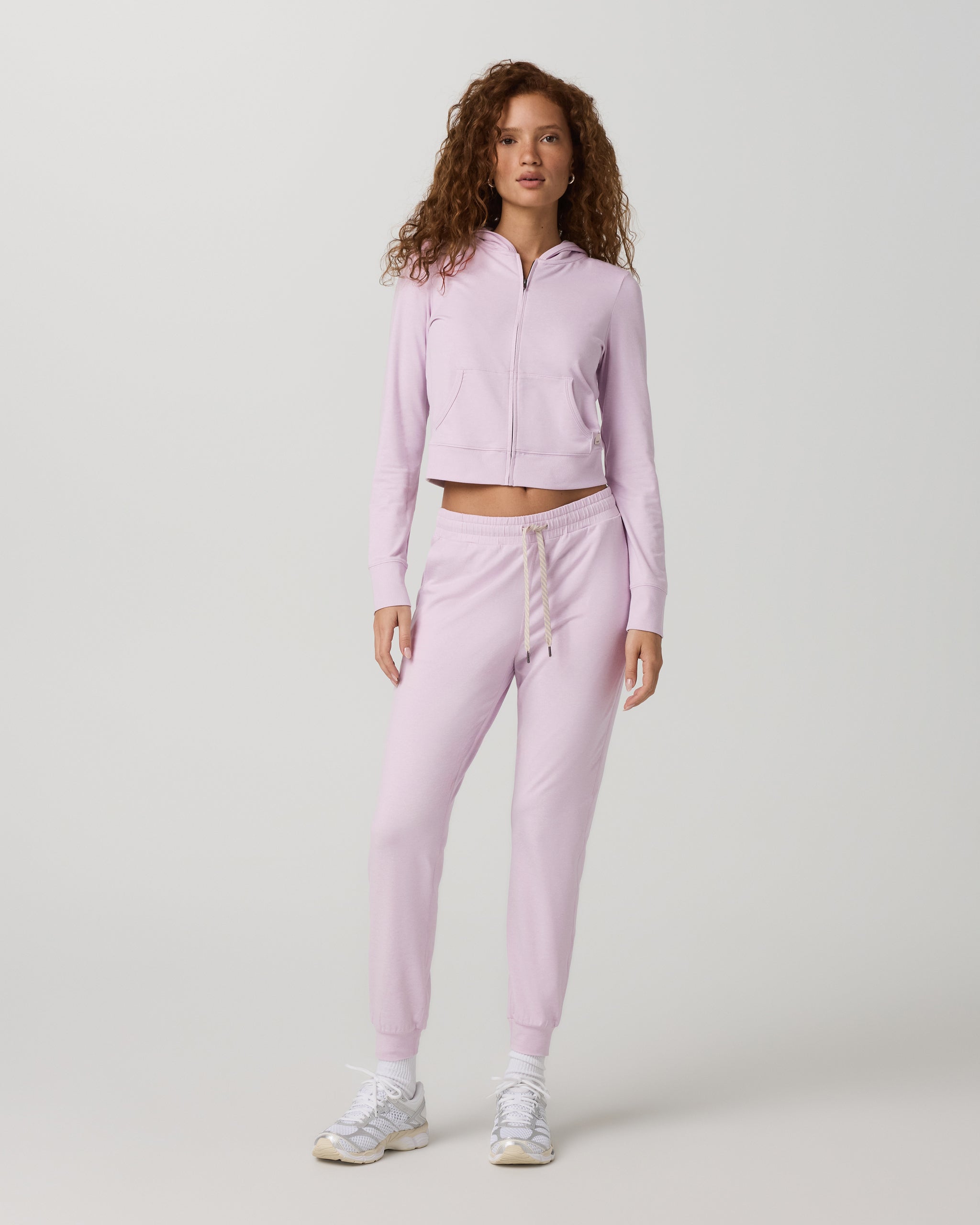Halo Mini Full Zip Hoodie | Lilac Breeze Heather - Image 2