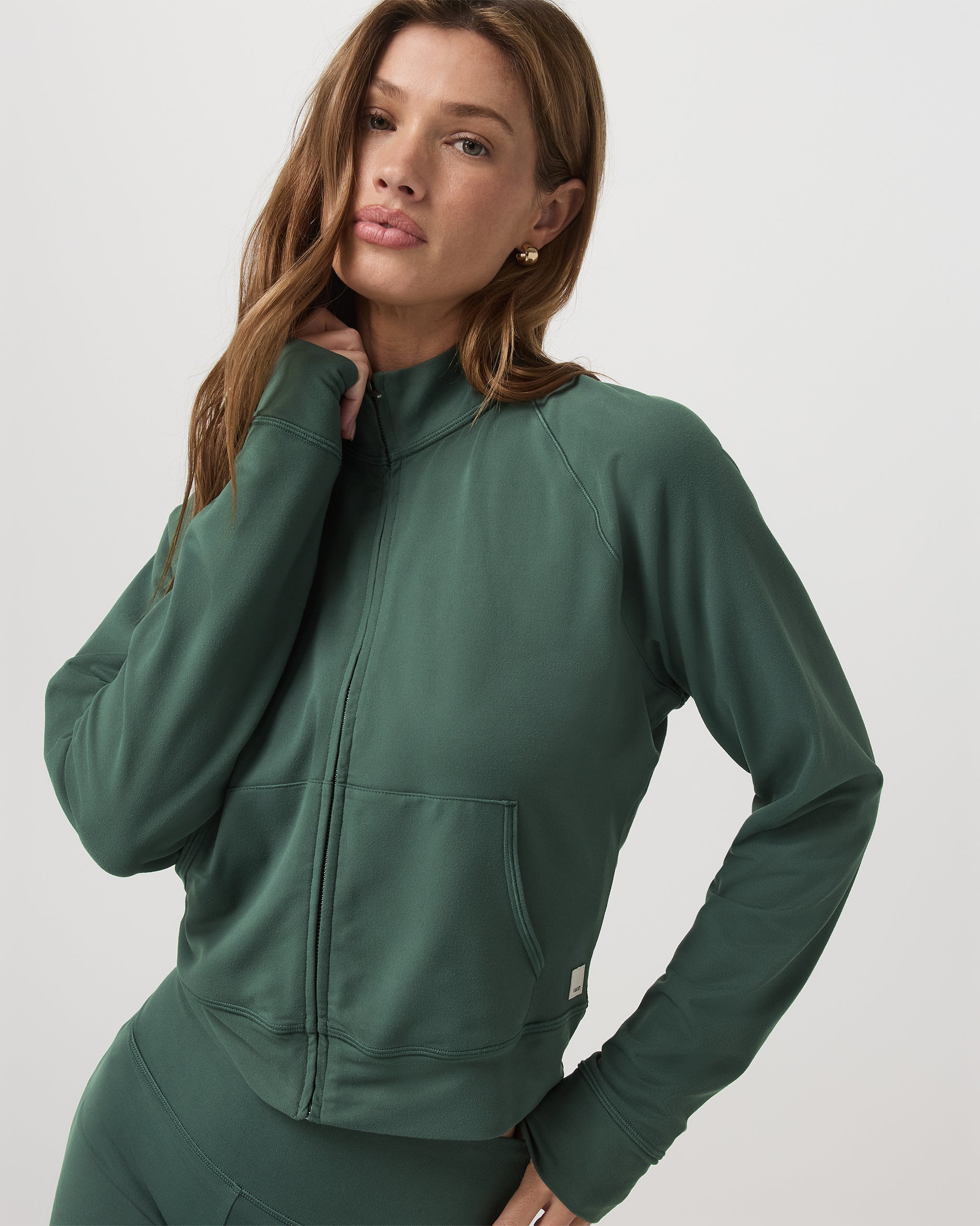 Halo Mini Track Jacket | Agate Green - Image 5