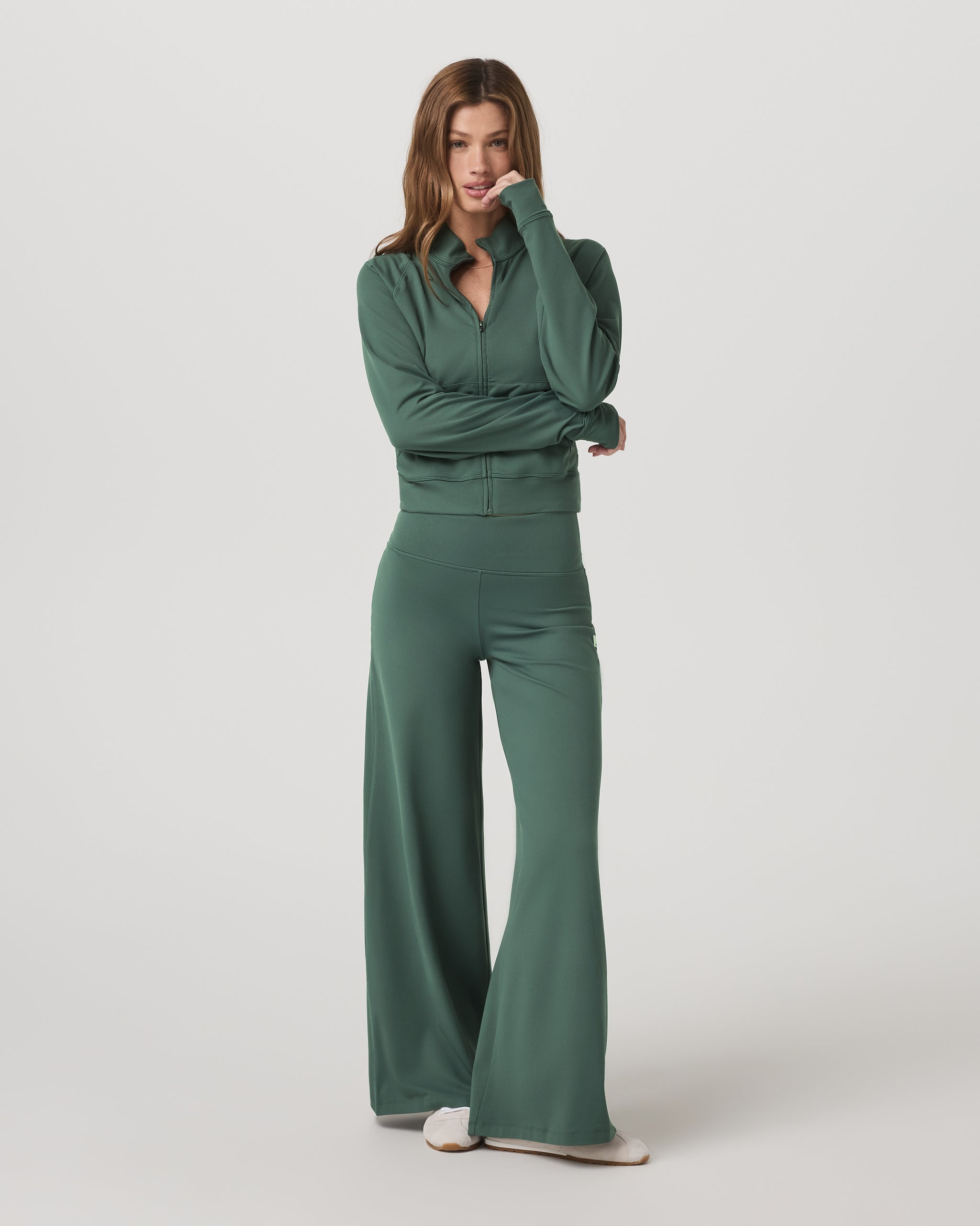 Halo Mini Track Jacket | Agate Green - Image 4