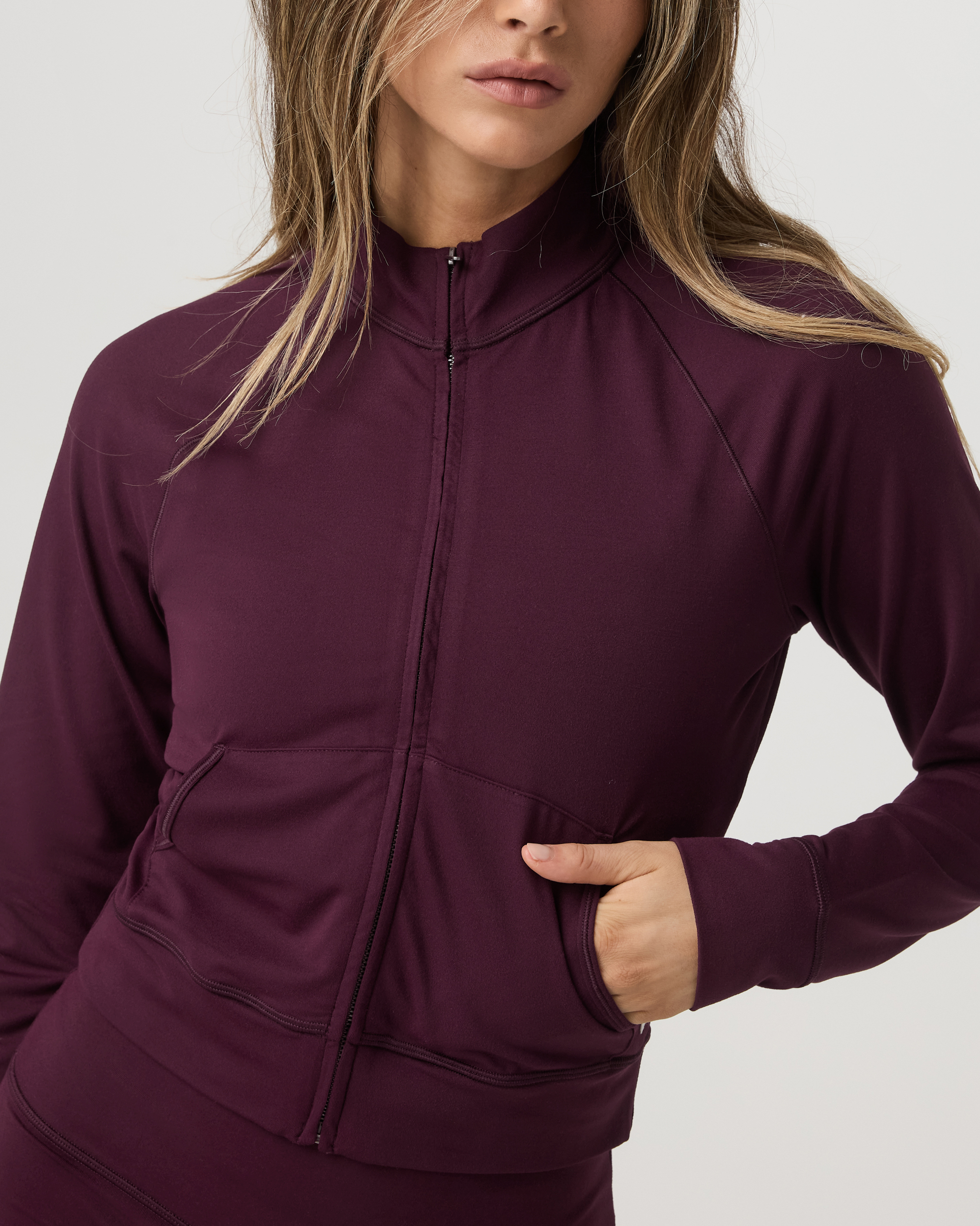 Halo Mini Track Jacket | Cerise - Image 5