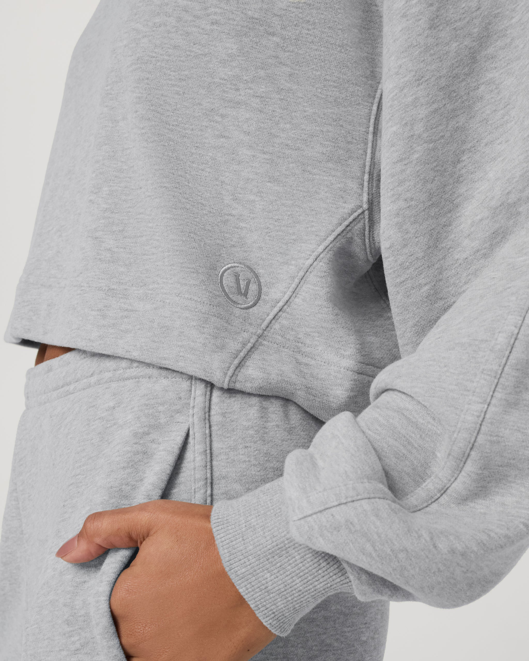 Sedona Pullover Hoodie | Light Heather Grey - Image 4