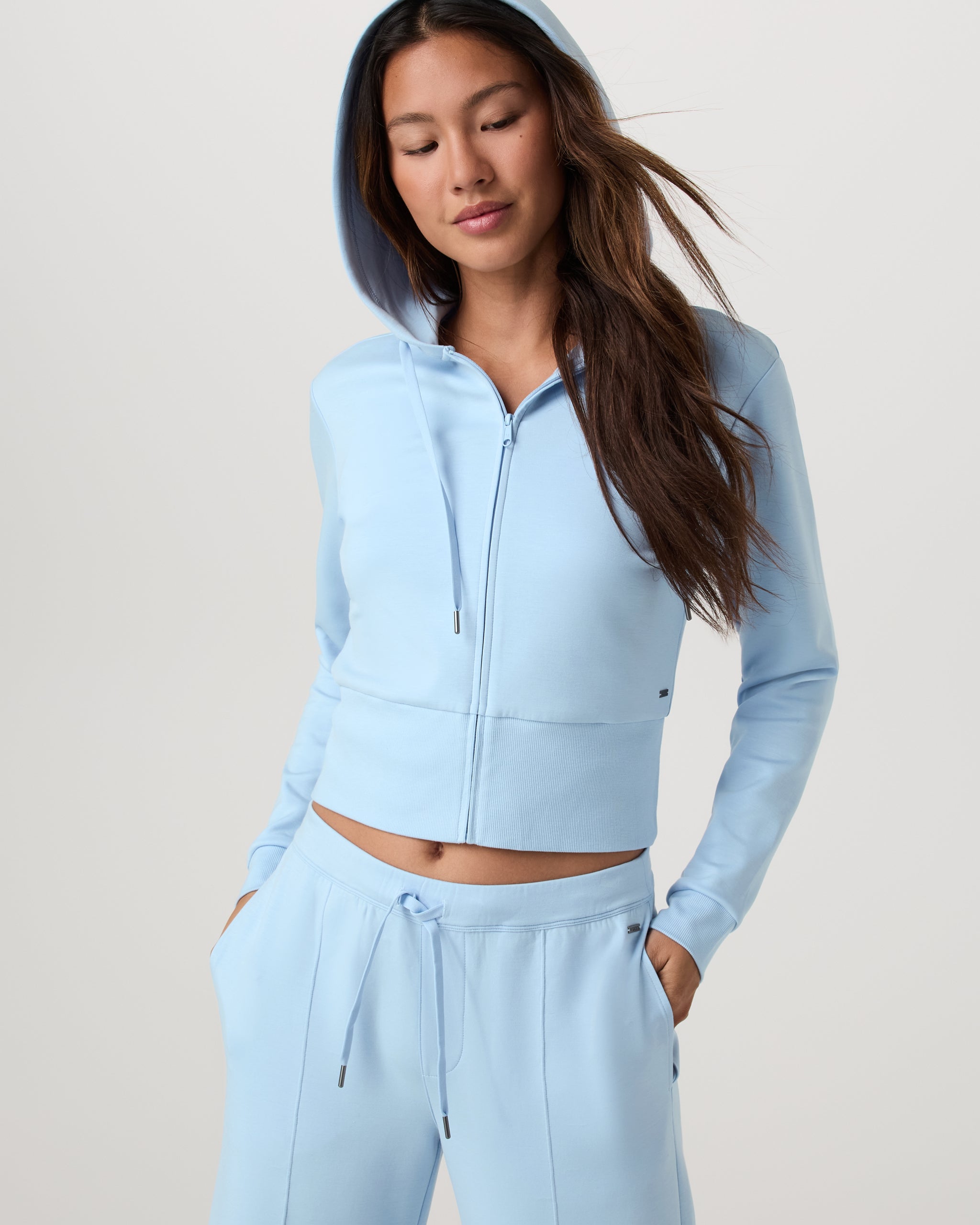 Compose Full Zip Hoodie | Crystal Blue - Image 4