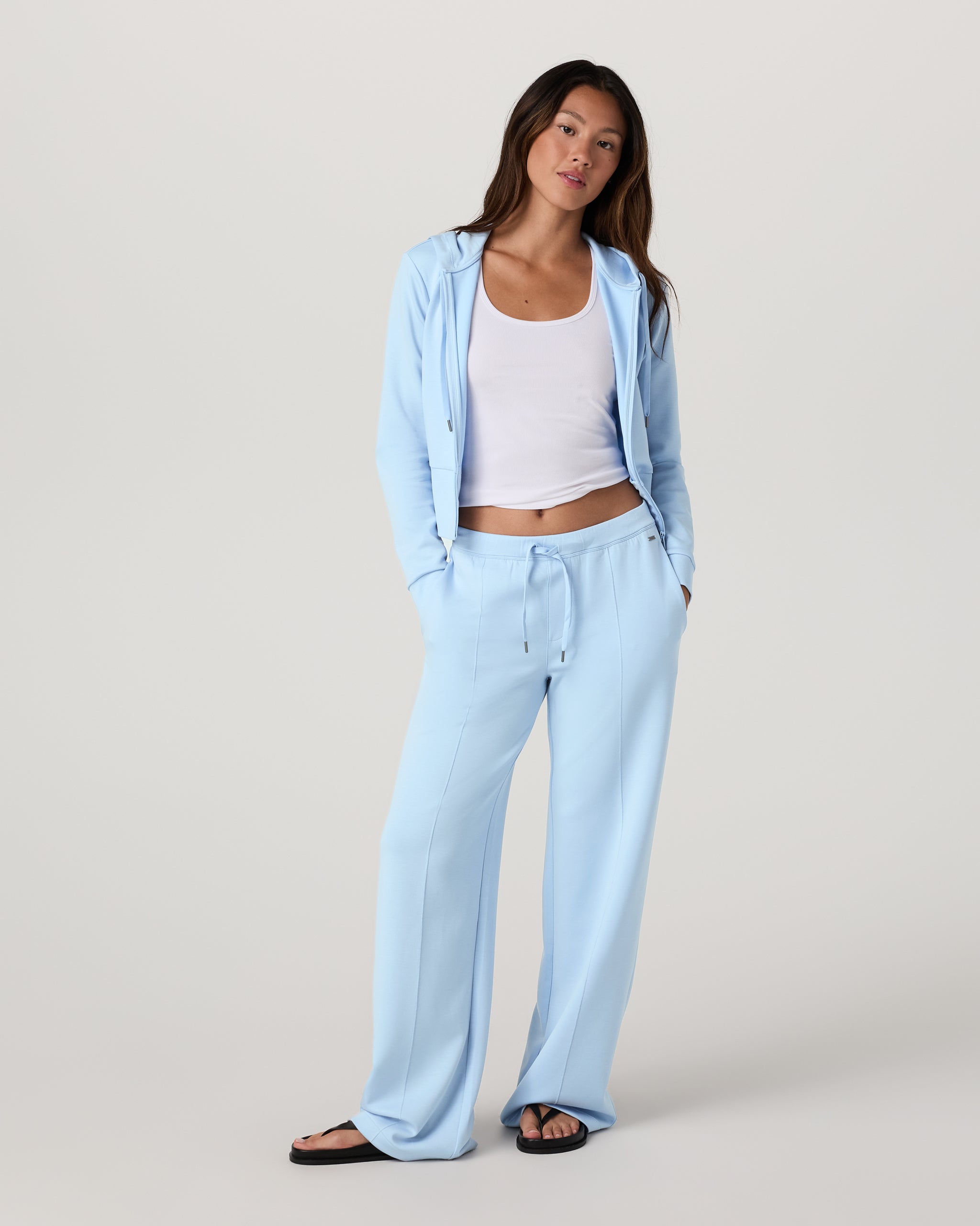 Compose Full Zip Hoodie | Crystal Blue - Image 2