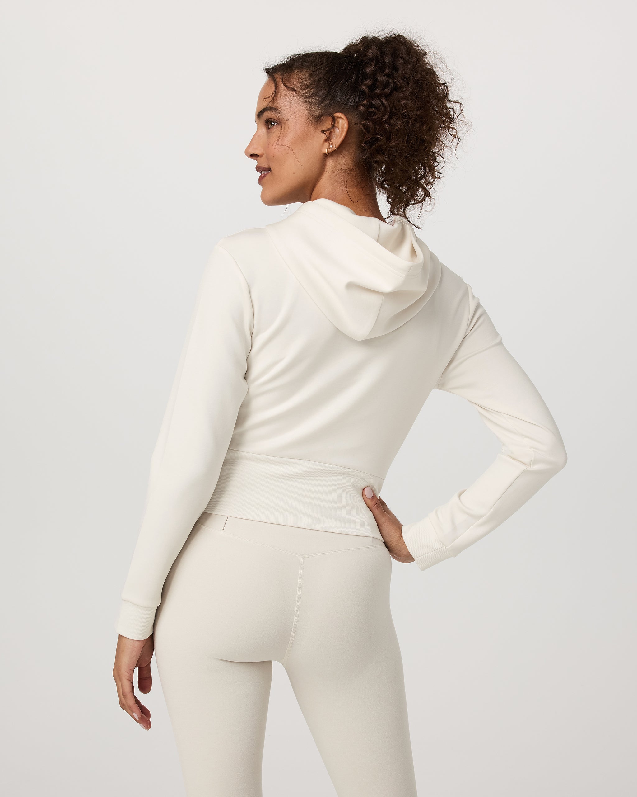 Compose Full Zip Hoodie | Marshmallow - Image 3