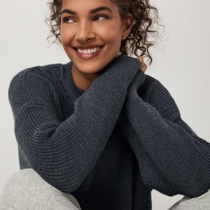 Alps Classic Crew Sweater | Charcoal