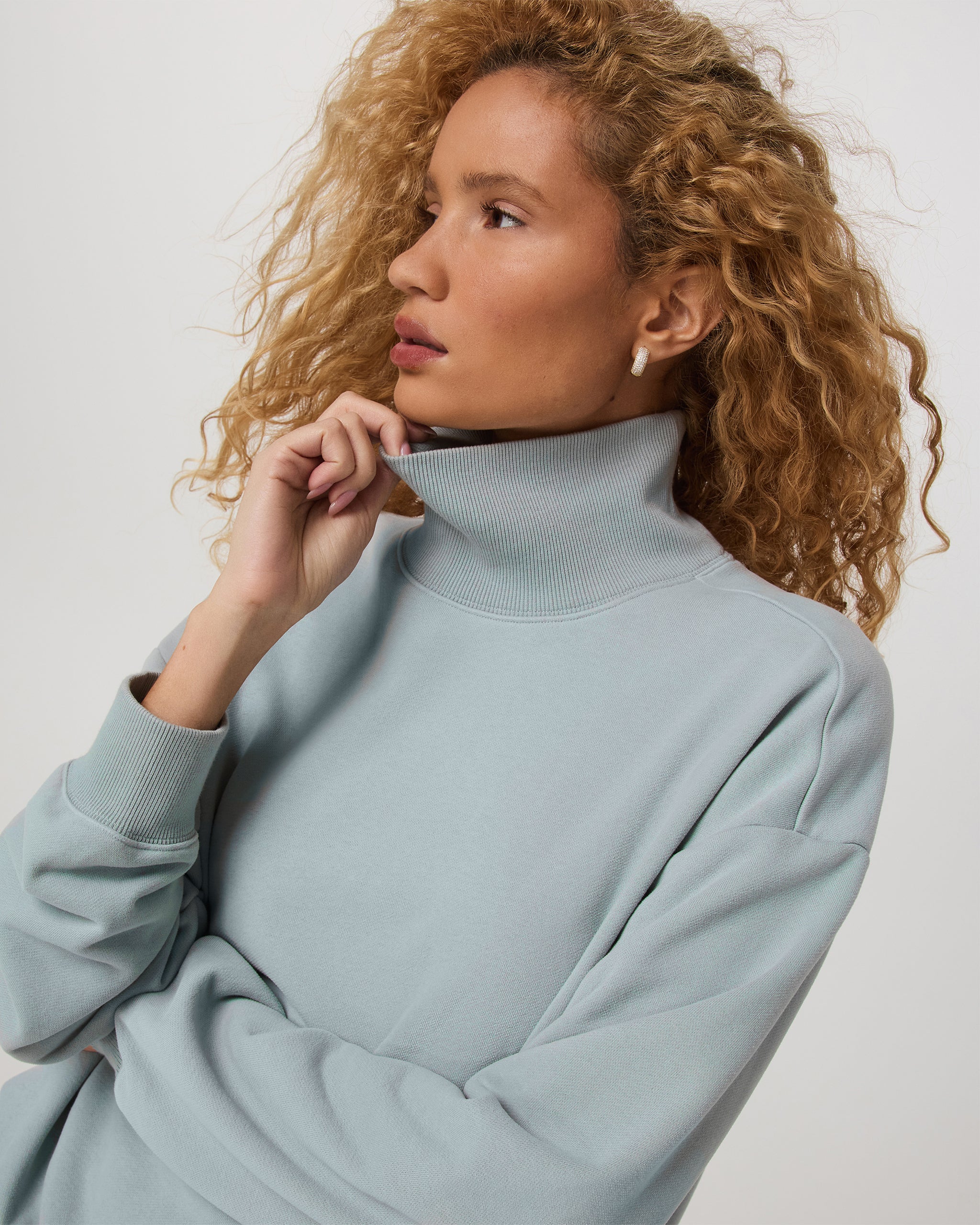 Sedona Mock Neck | Blue Haze - Image 2