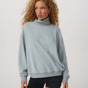 Sedona Mock Neck | Blue Haze