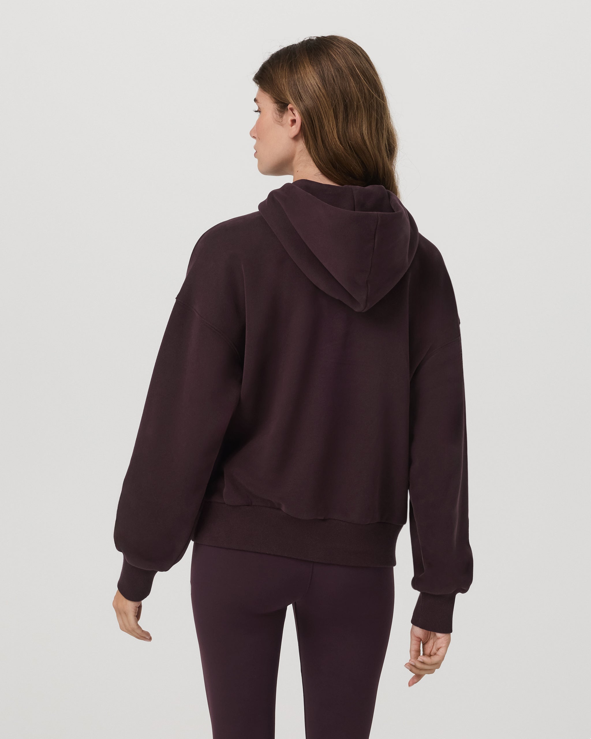 Restore Relaxed Half Zip Hoodie | Raisin - Image 3