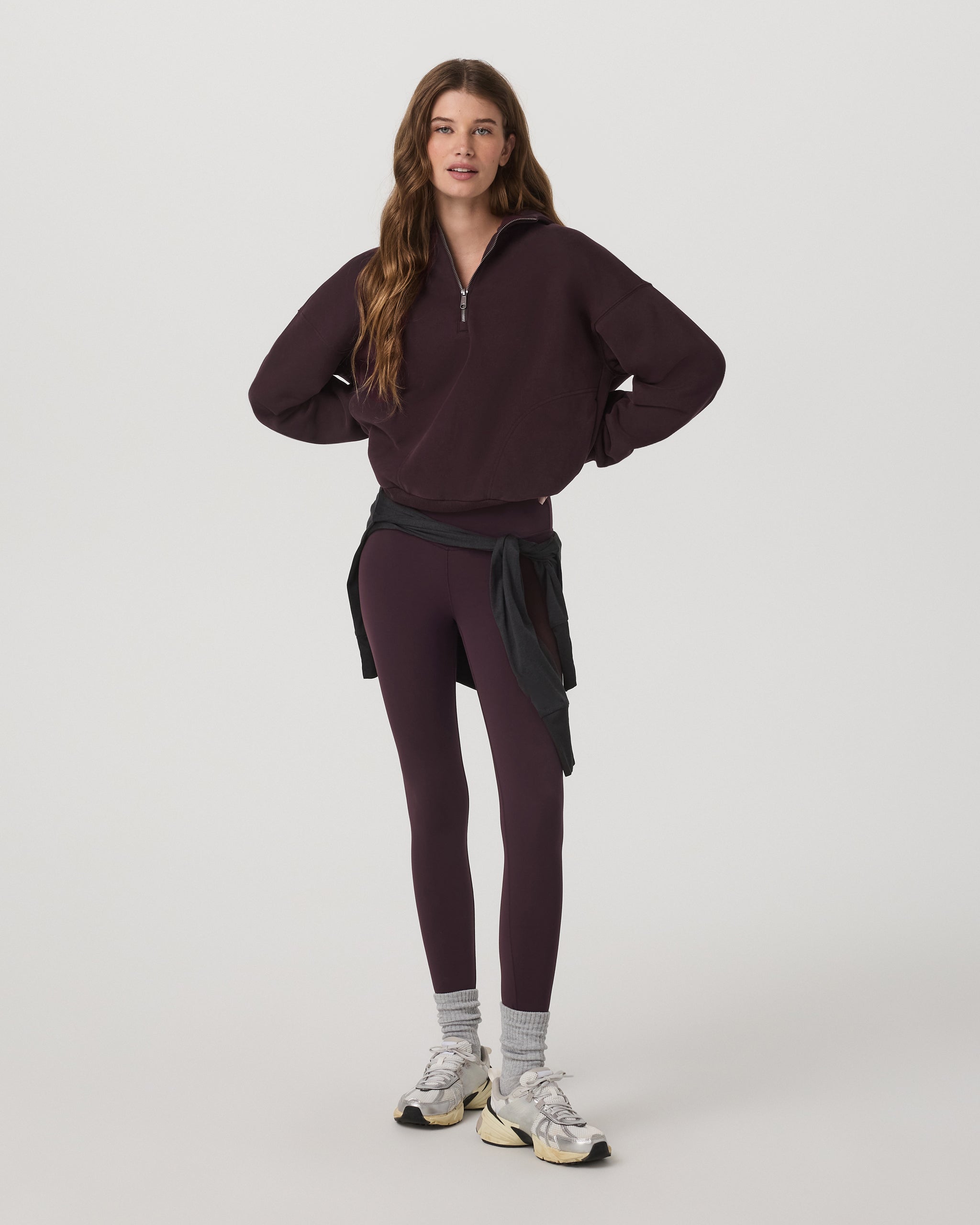 Restore Relaxed Half Zip Hoodie | Raisin - Image 4